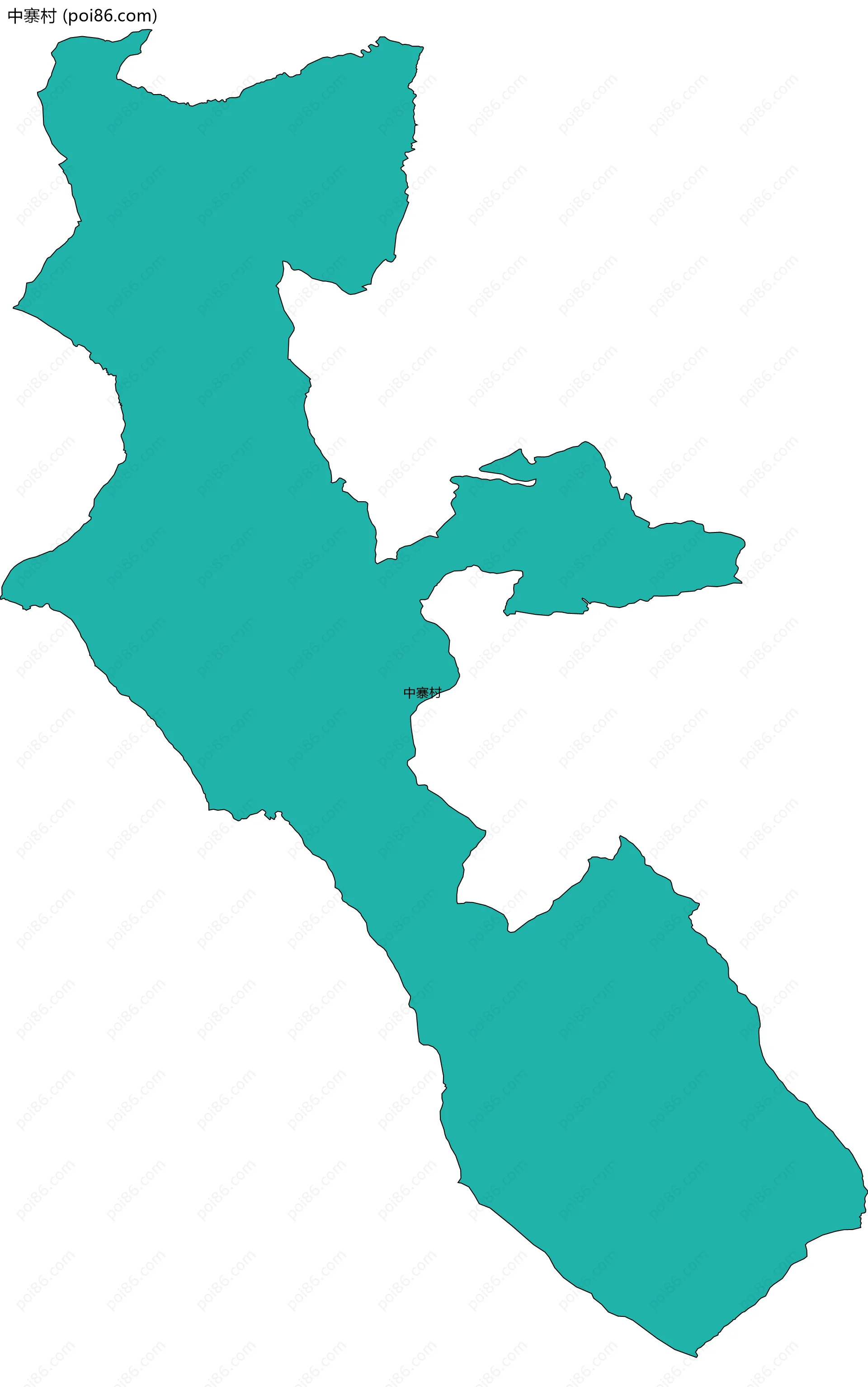 中寨村边界地图