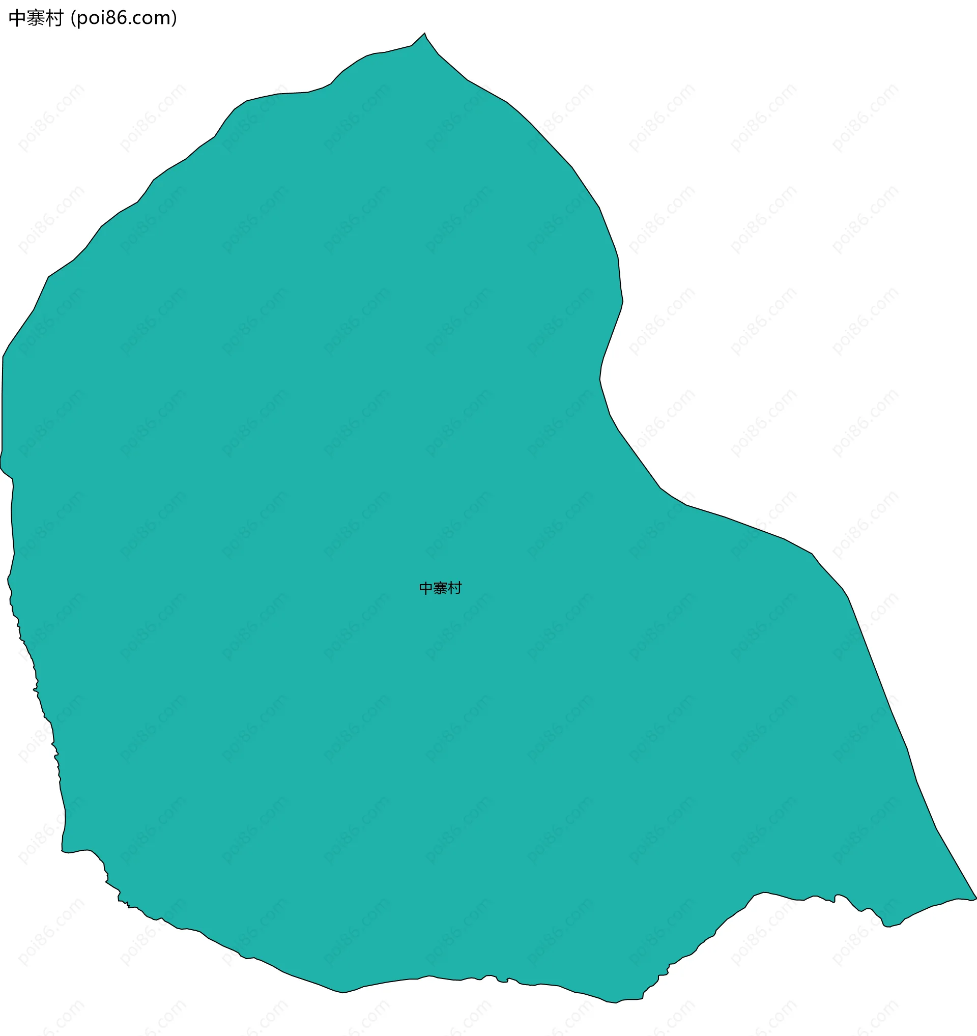 中寨村边界地图