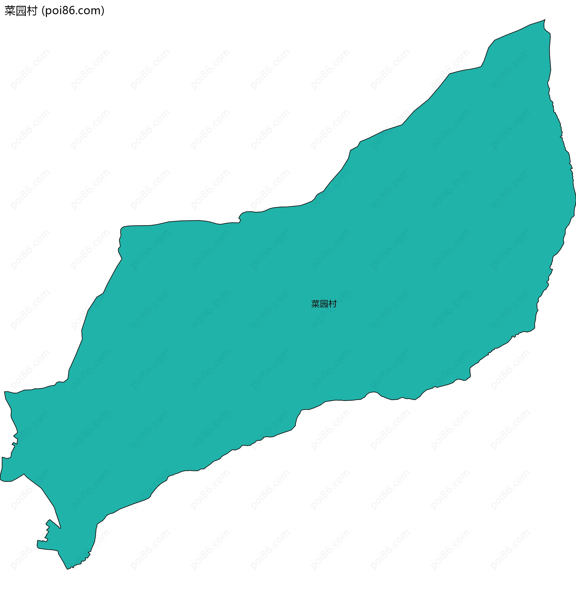 菜园村边界地图