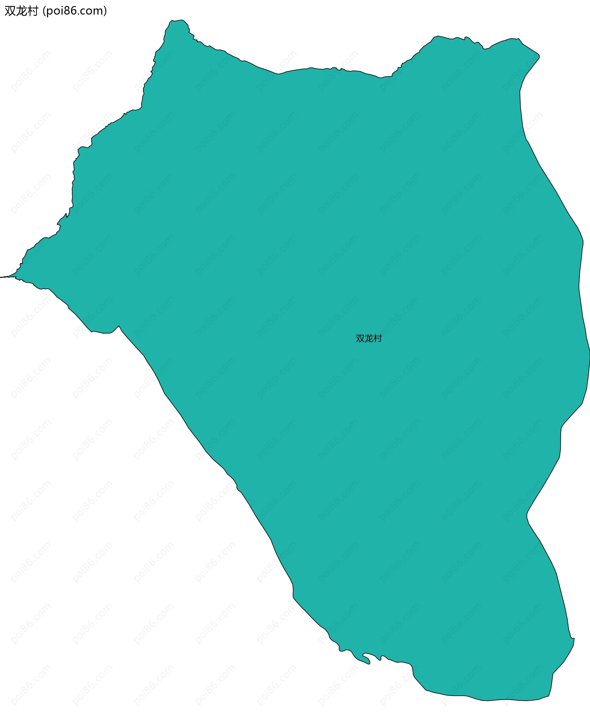 双龙村边界地图