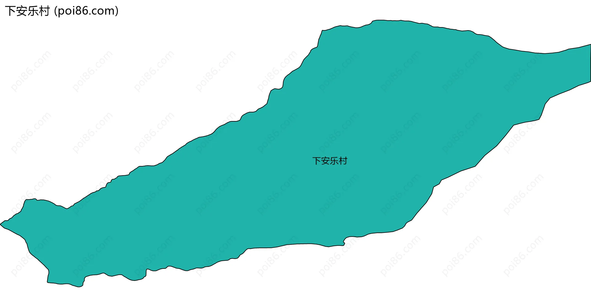 下安乐村边界地图