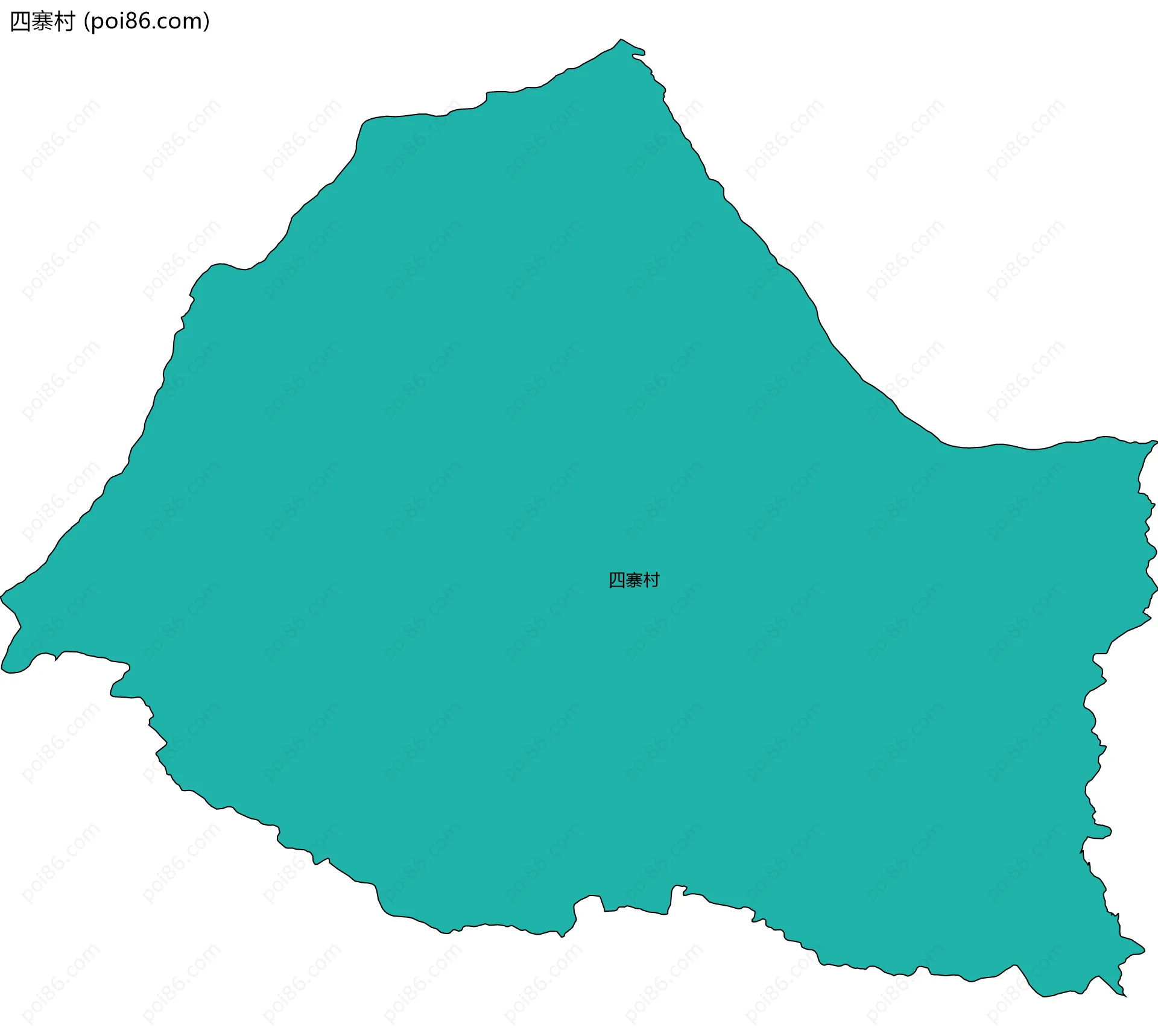 四寨村边界地图