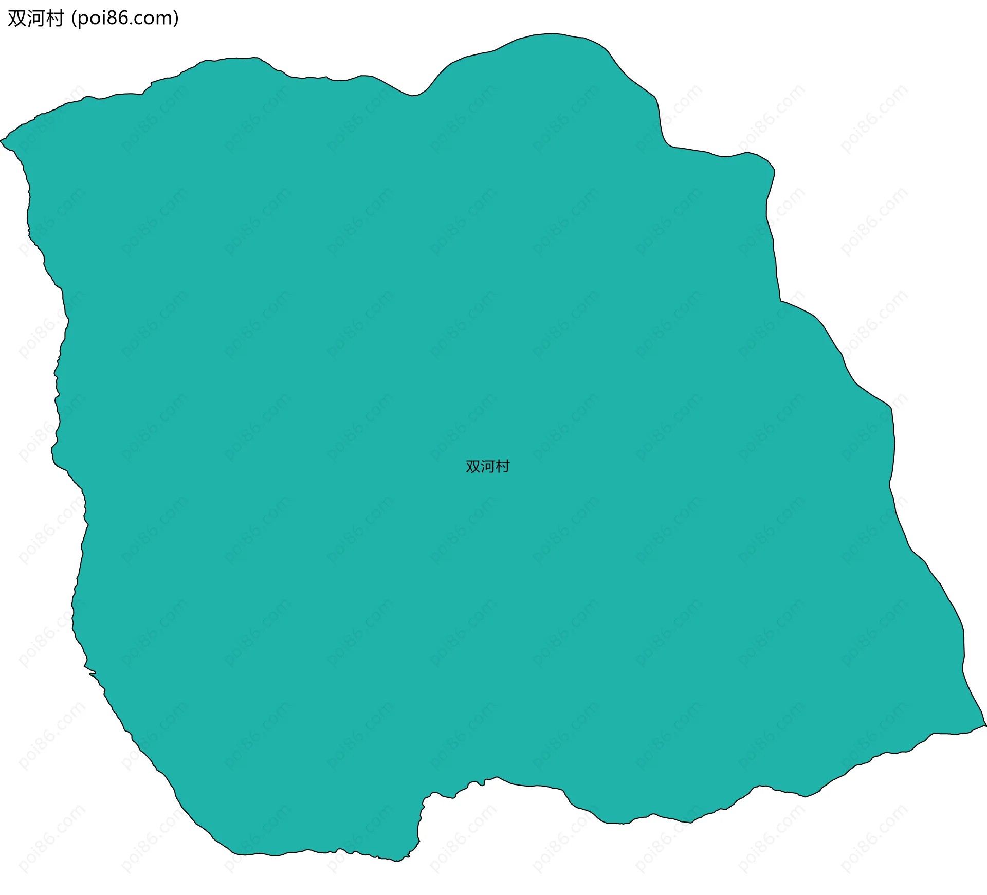 双河村边界地图