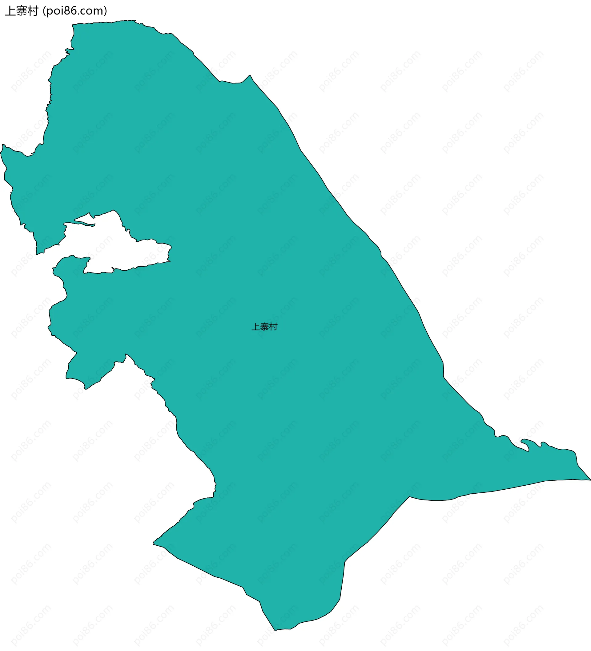 上寨村边界地图