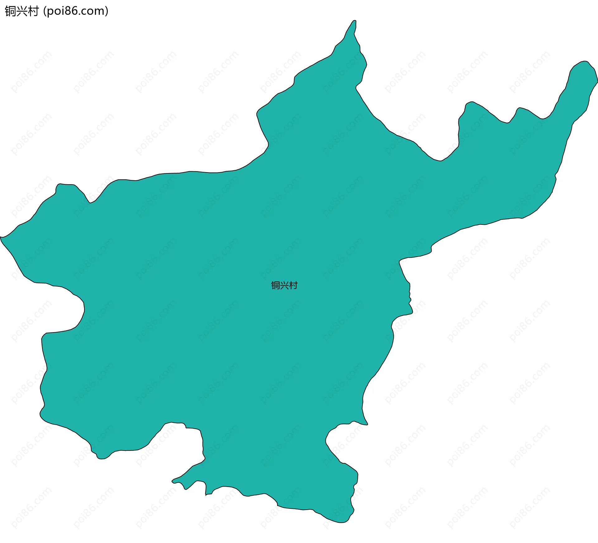 铜兴村边界地图