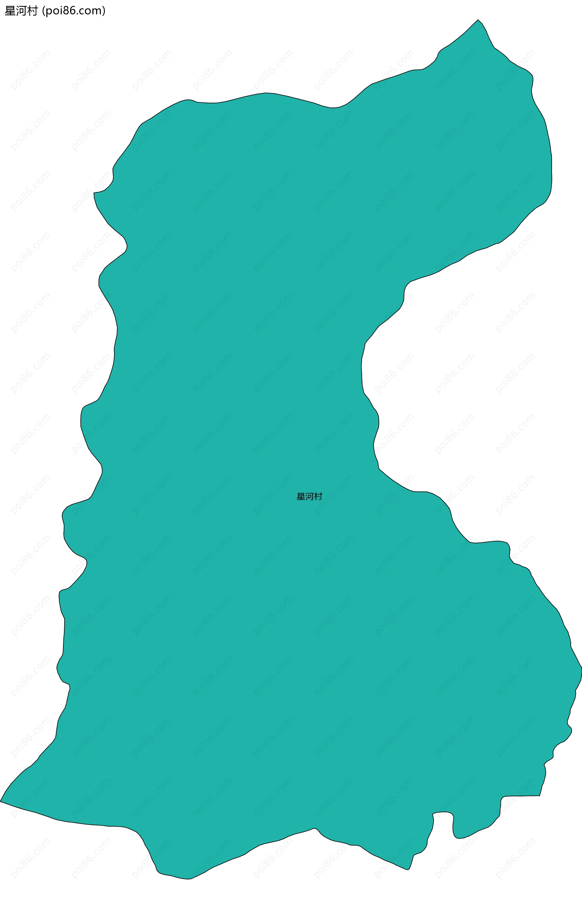 星河村边界地图
