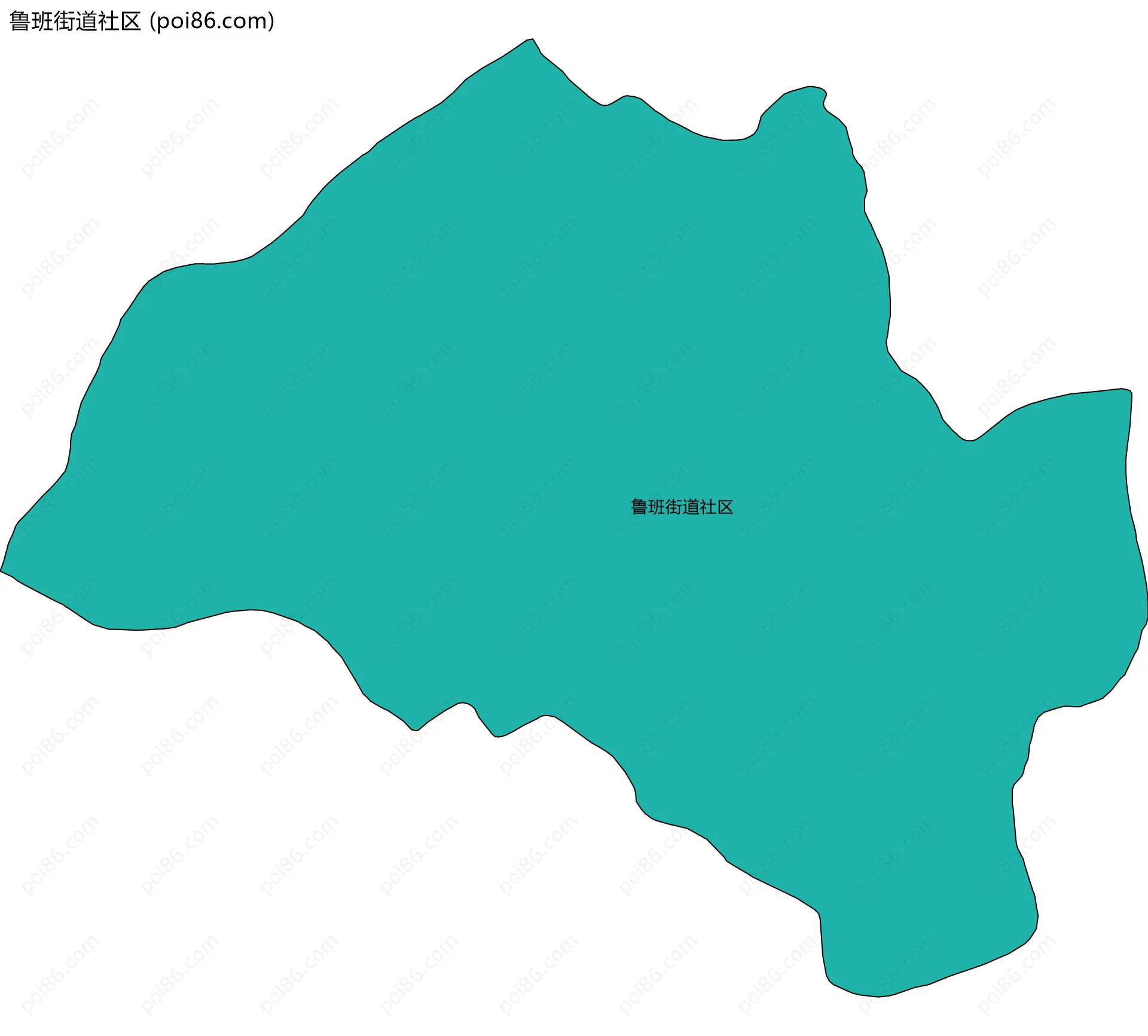 鲁班街道社区边界地图