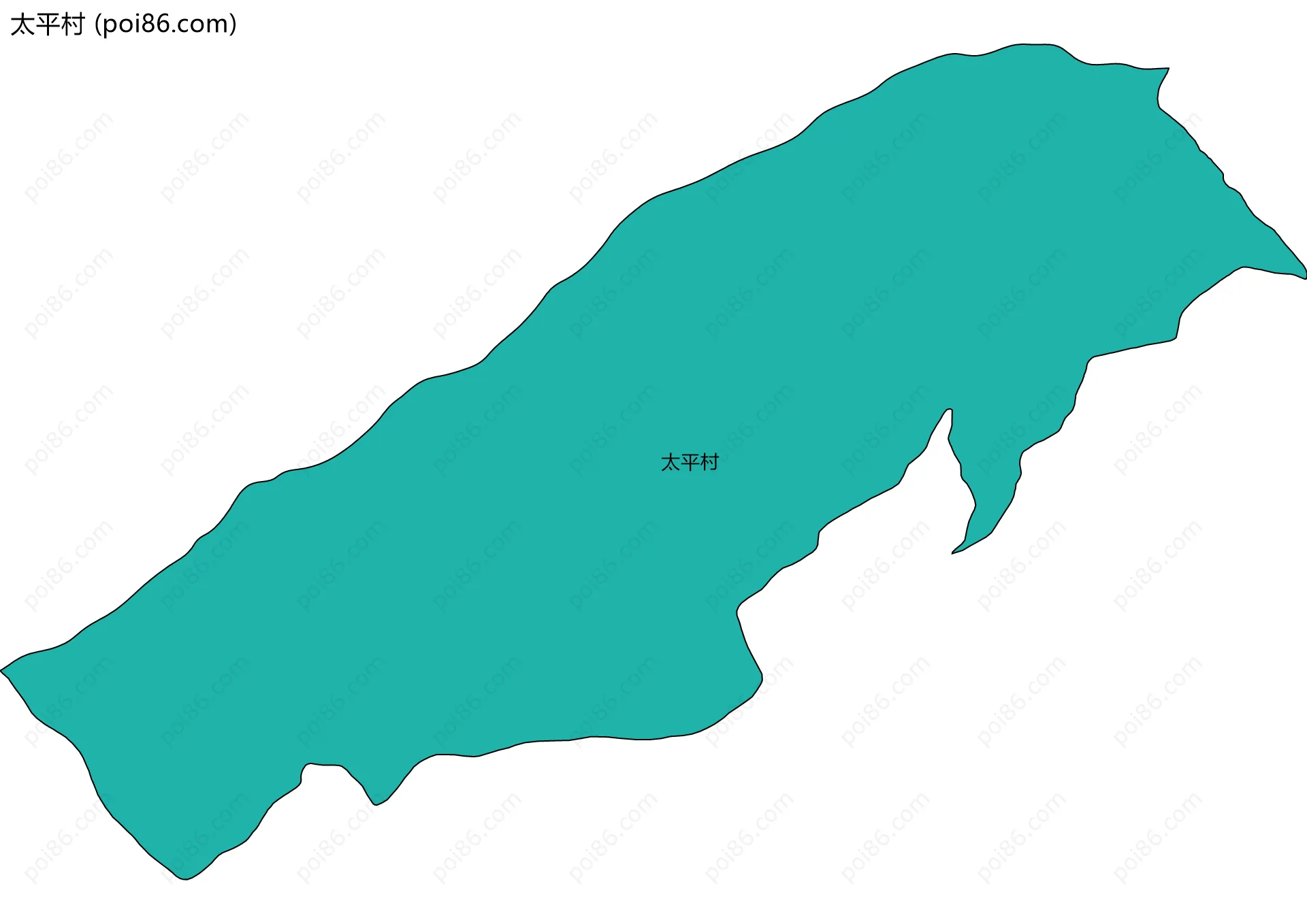 太平村边界地图