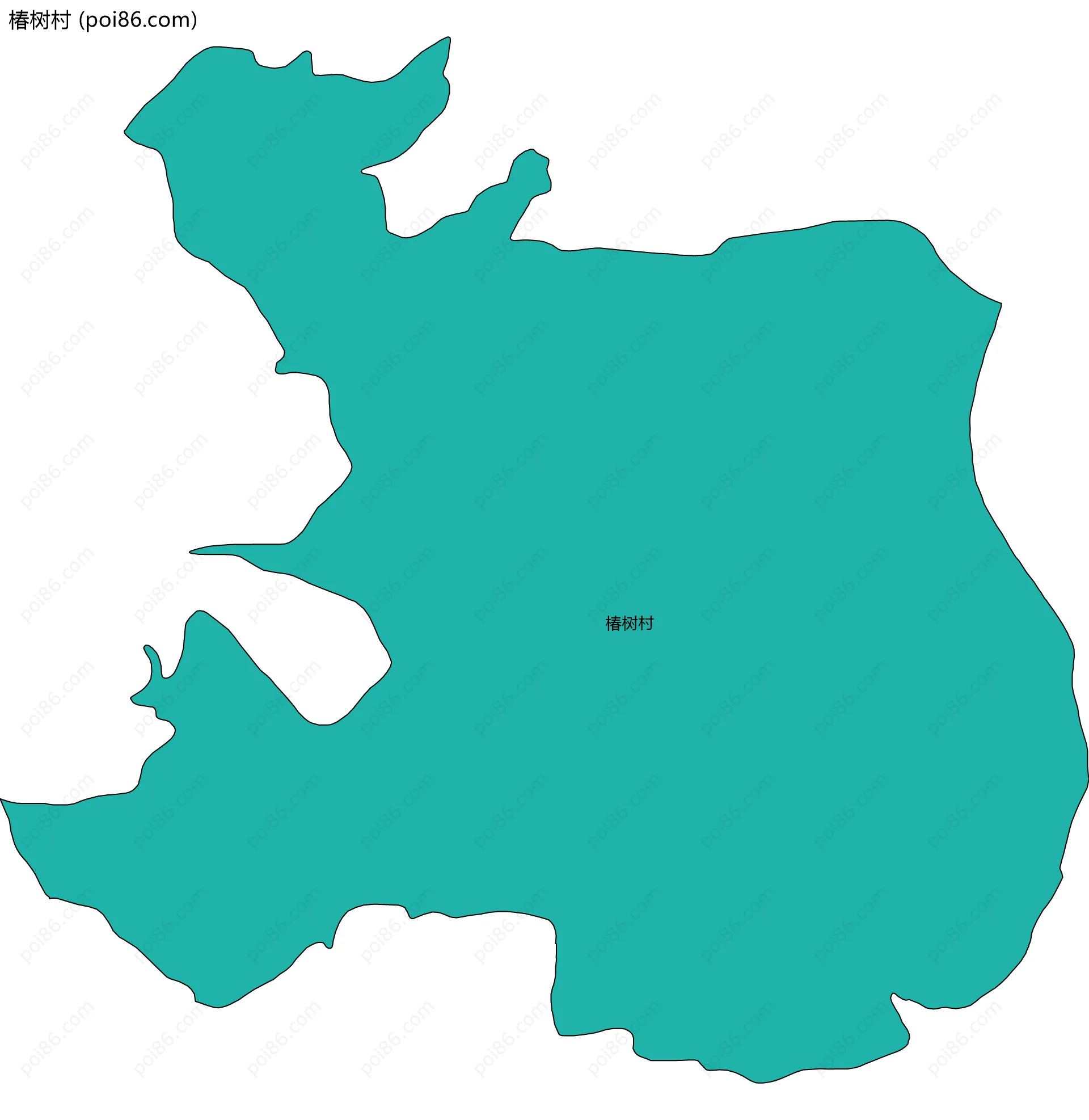 椿树村边界地图