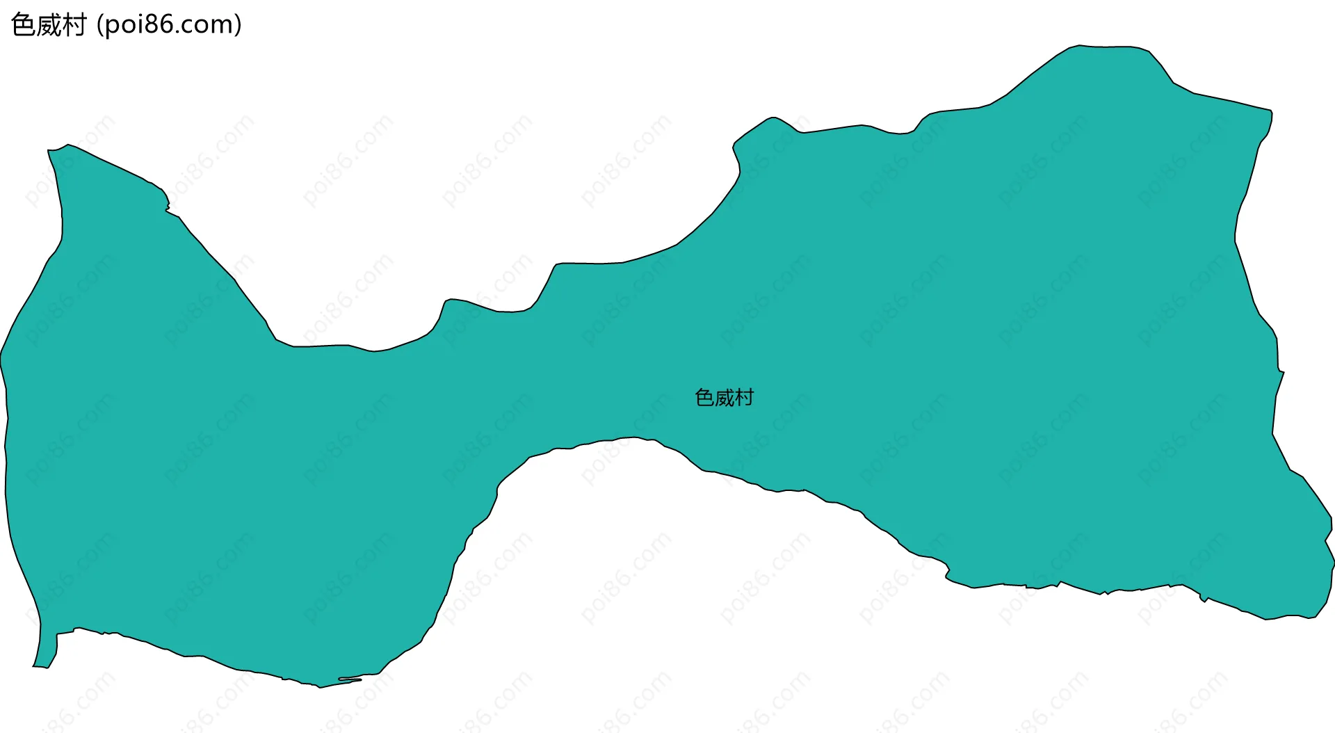 色威村边界地图
