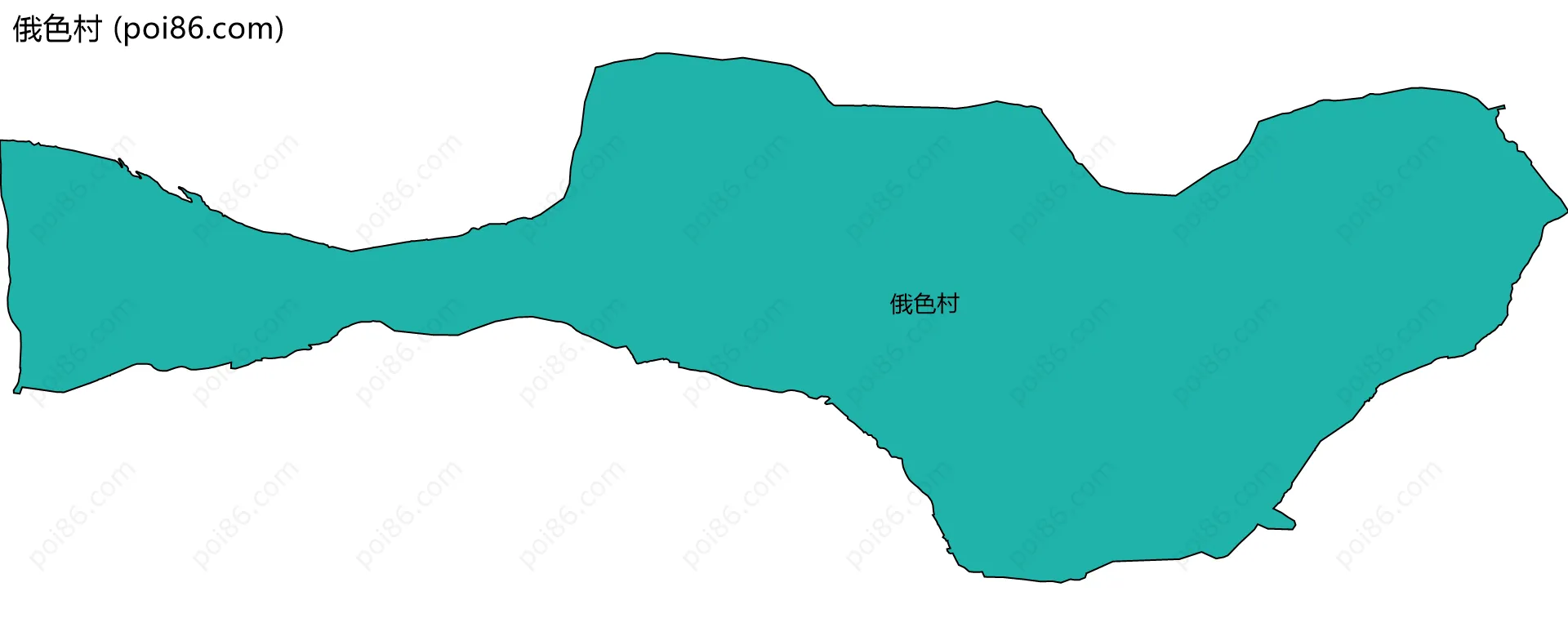 俄色村边界地图