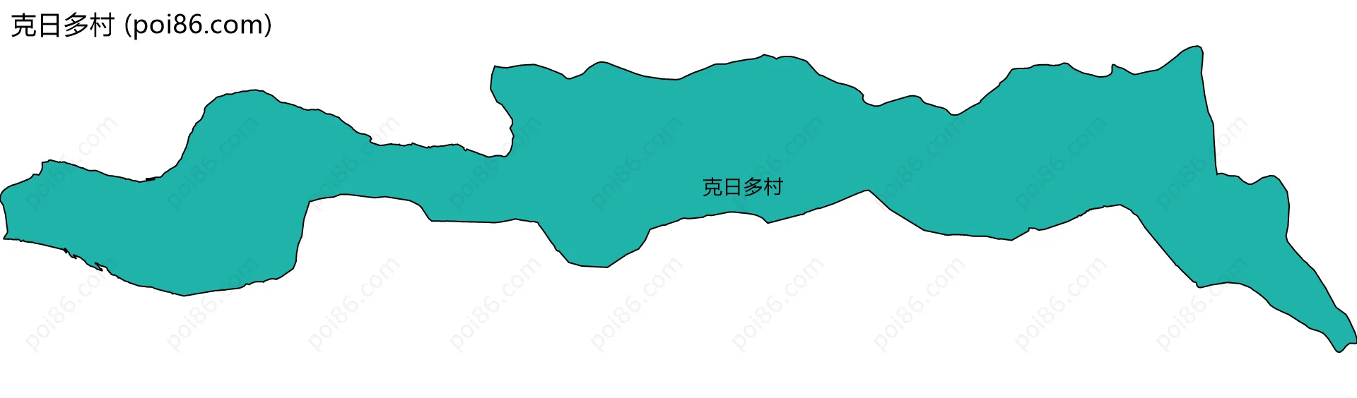 克日多村边界地图