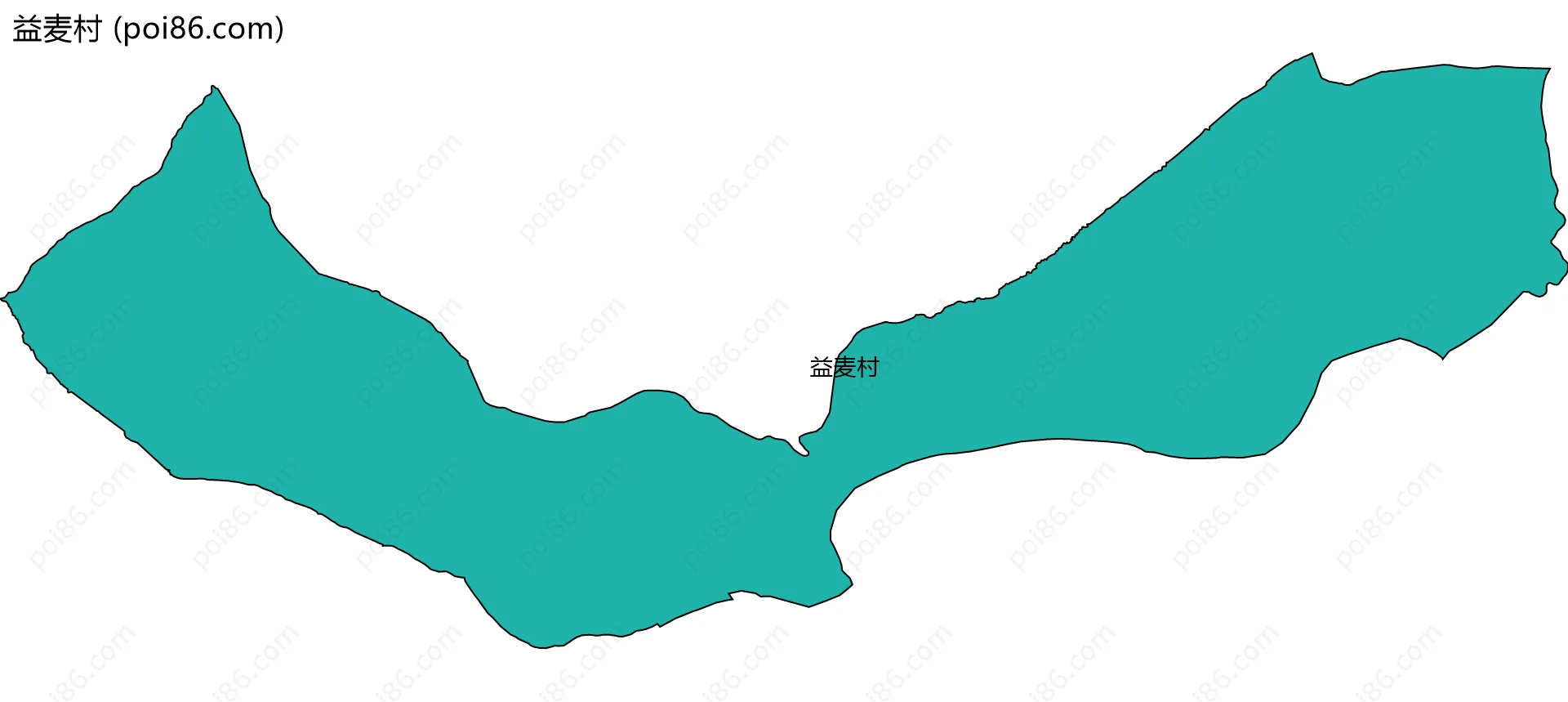 益麦村边界地图