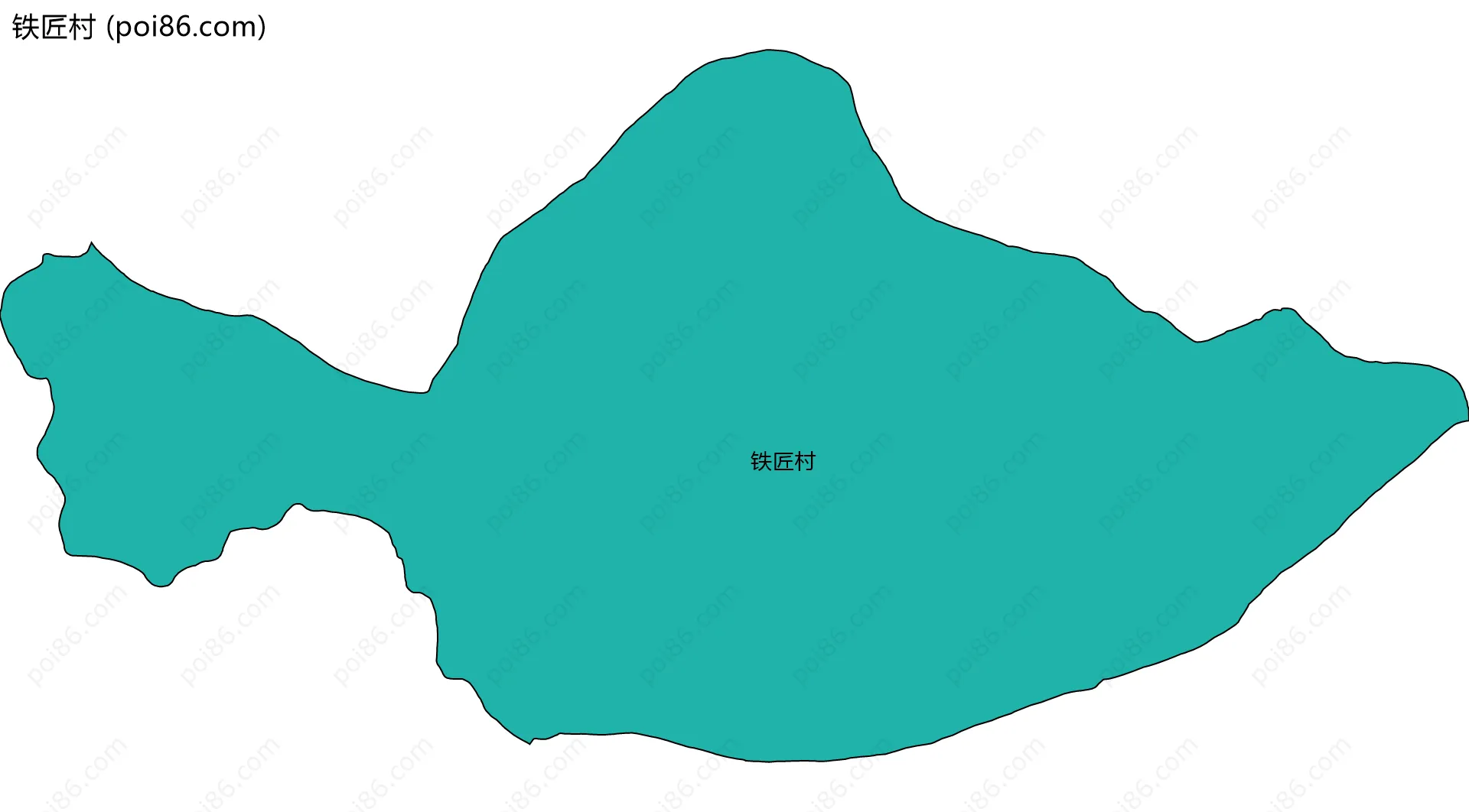 铁匠村边界地图