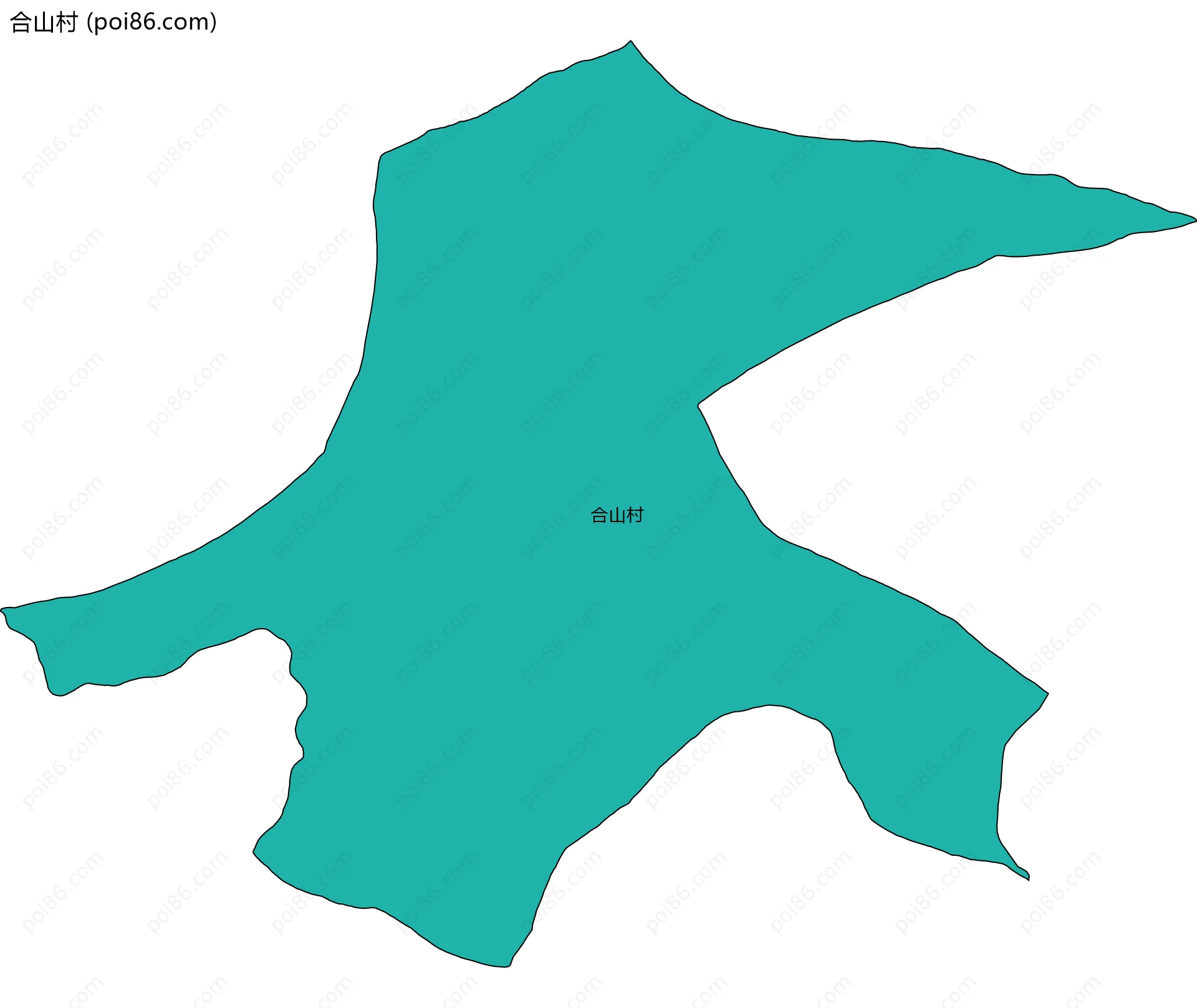 合山村边界地图