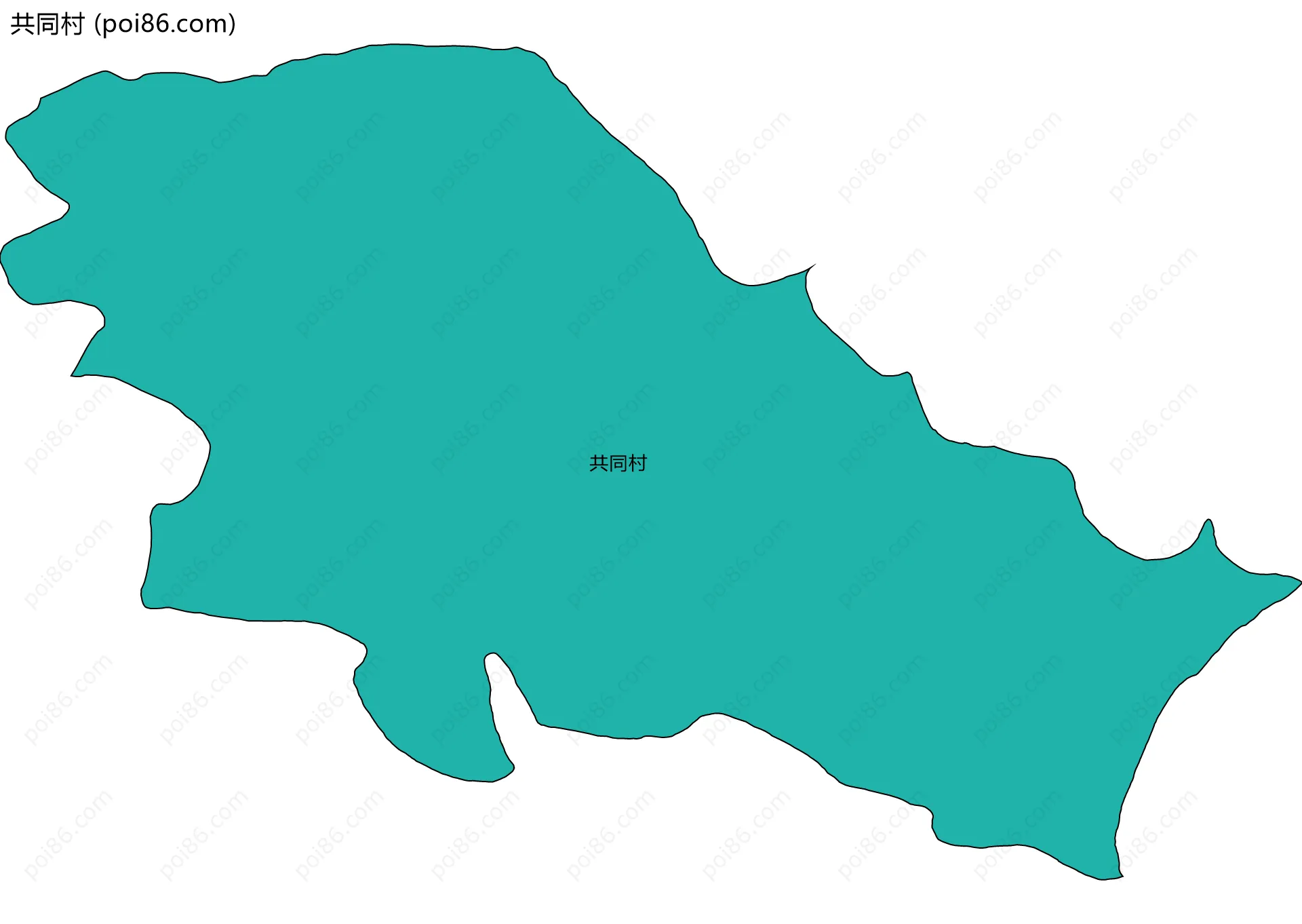 共同村边界地图