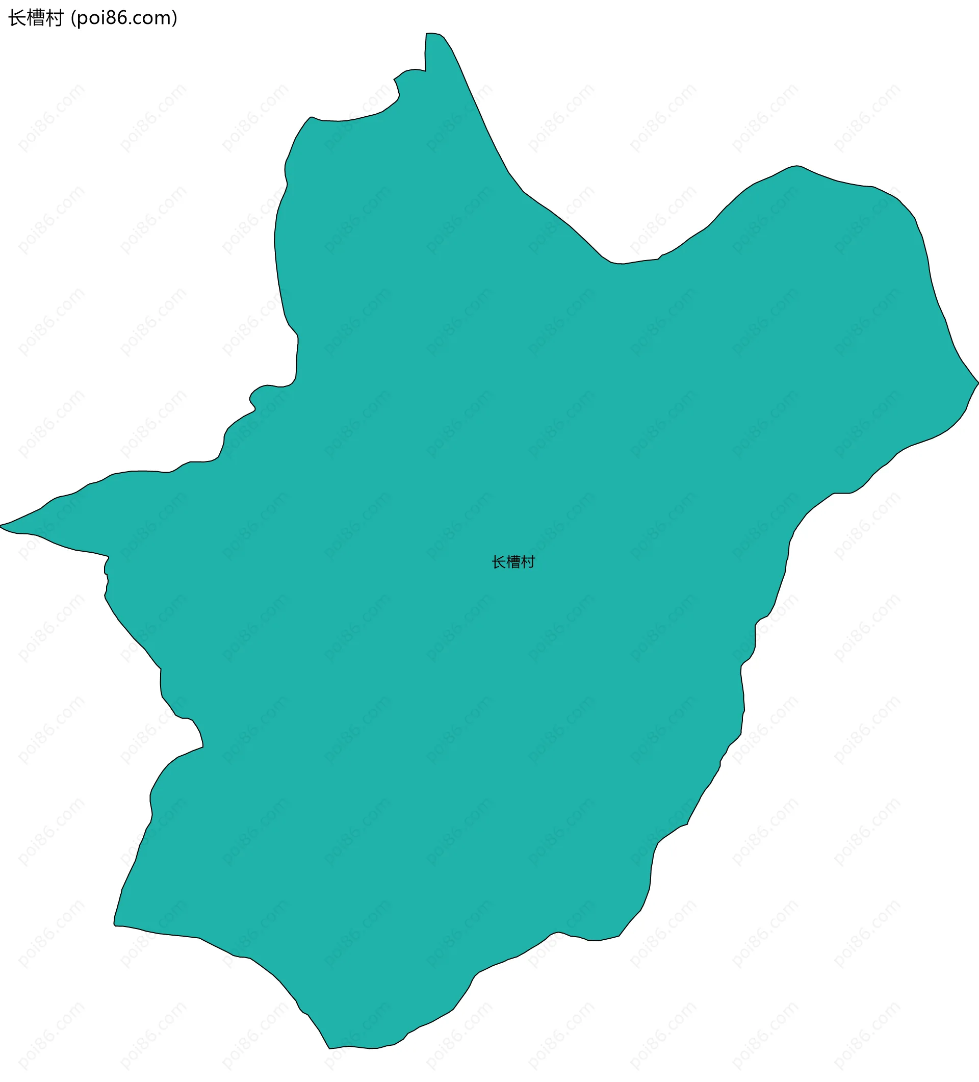 长槽村边界地图
