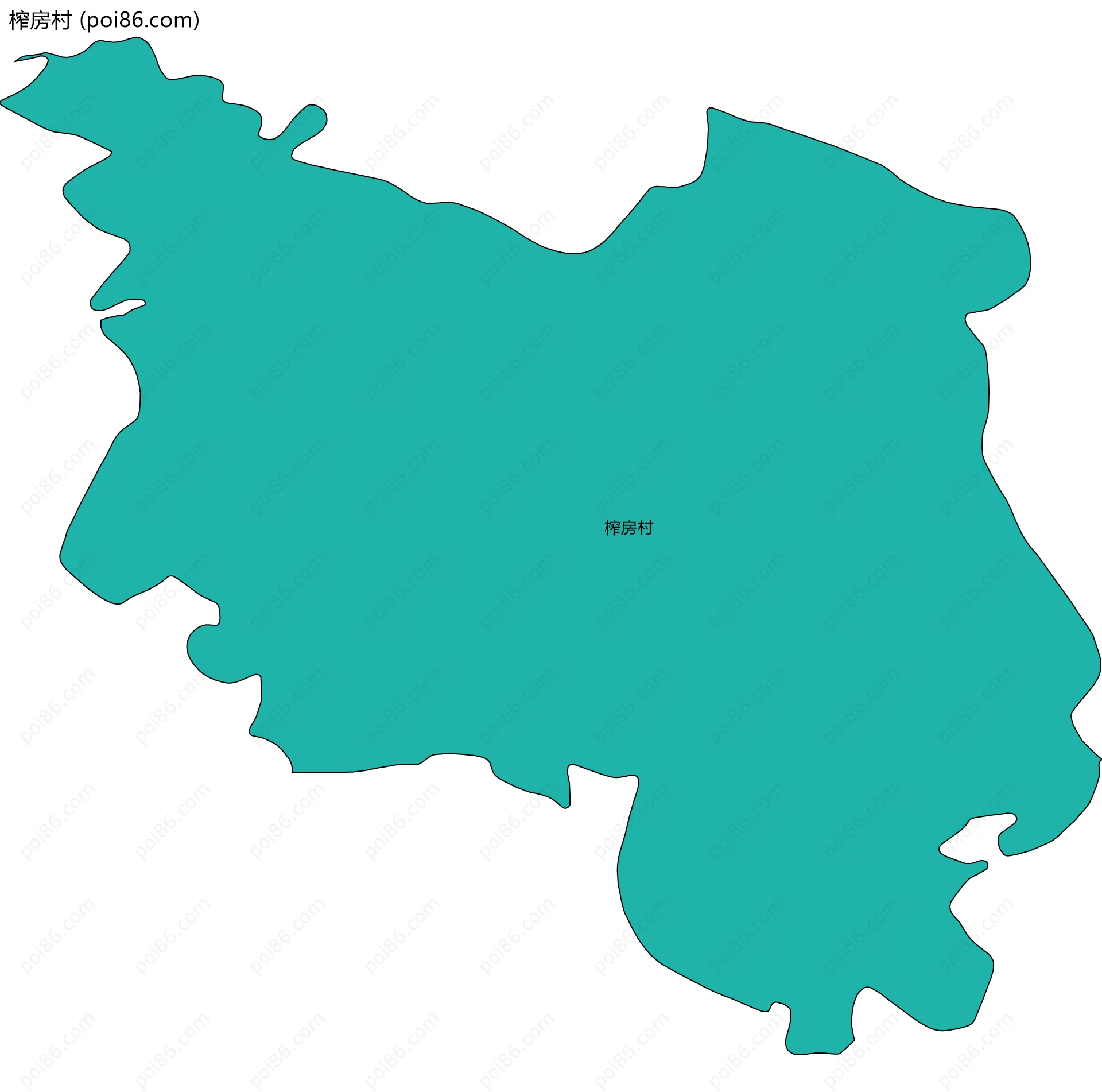 榨房村边界地图