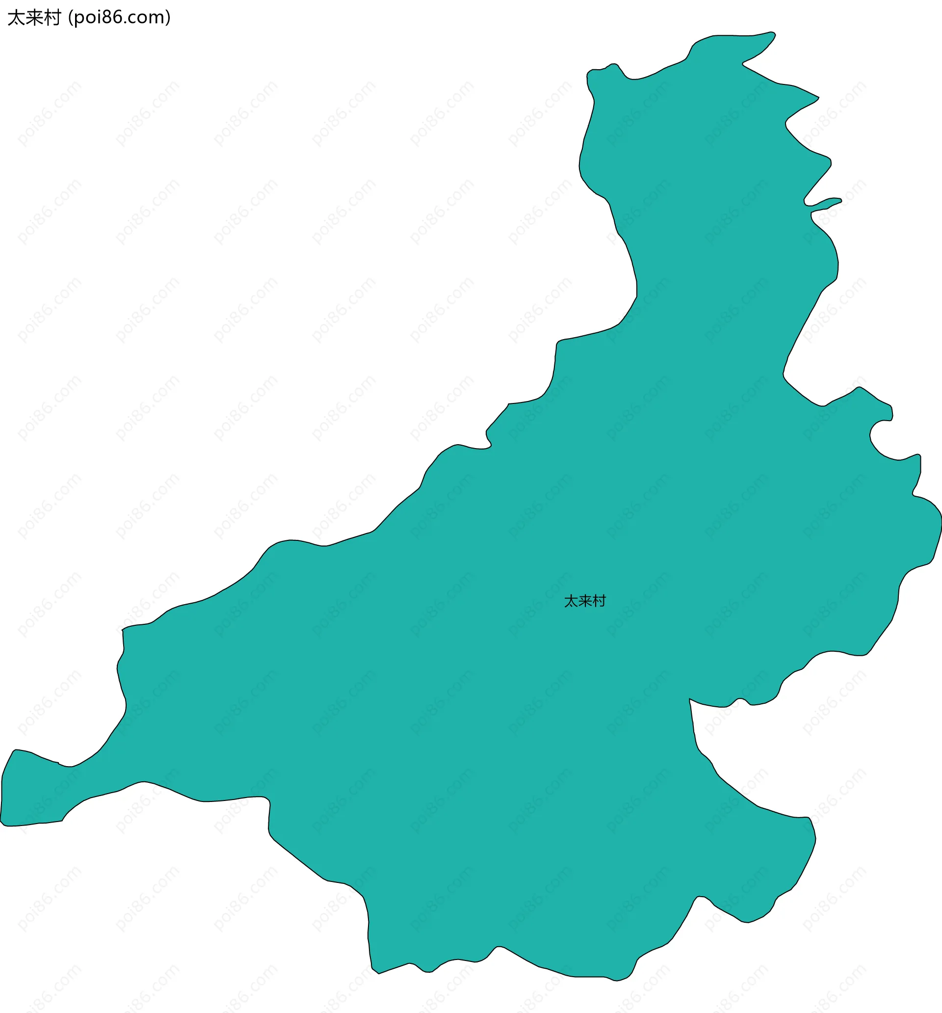 太来村边界地图