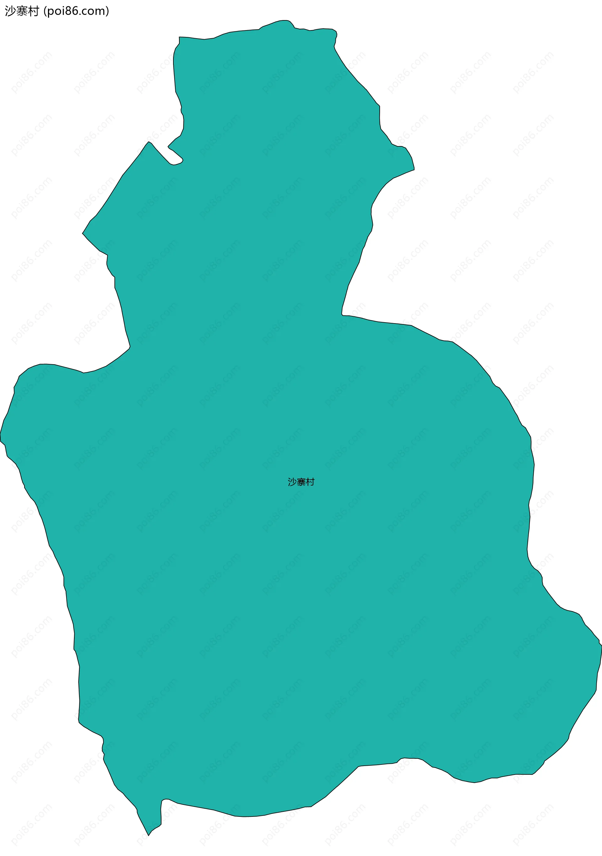 沙寨村边界地图