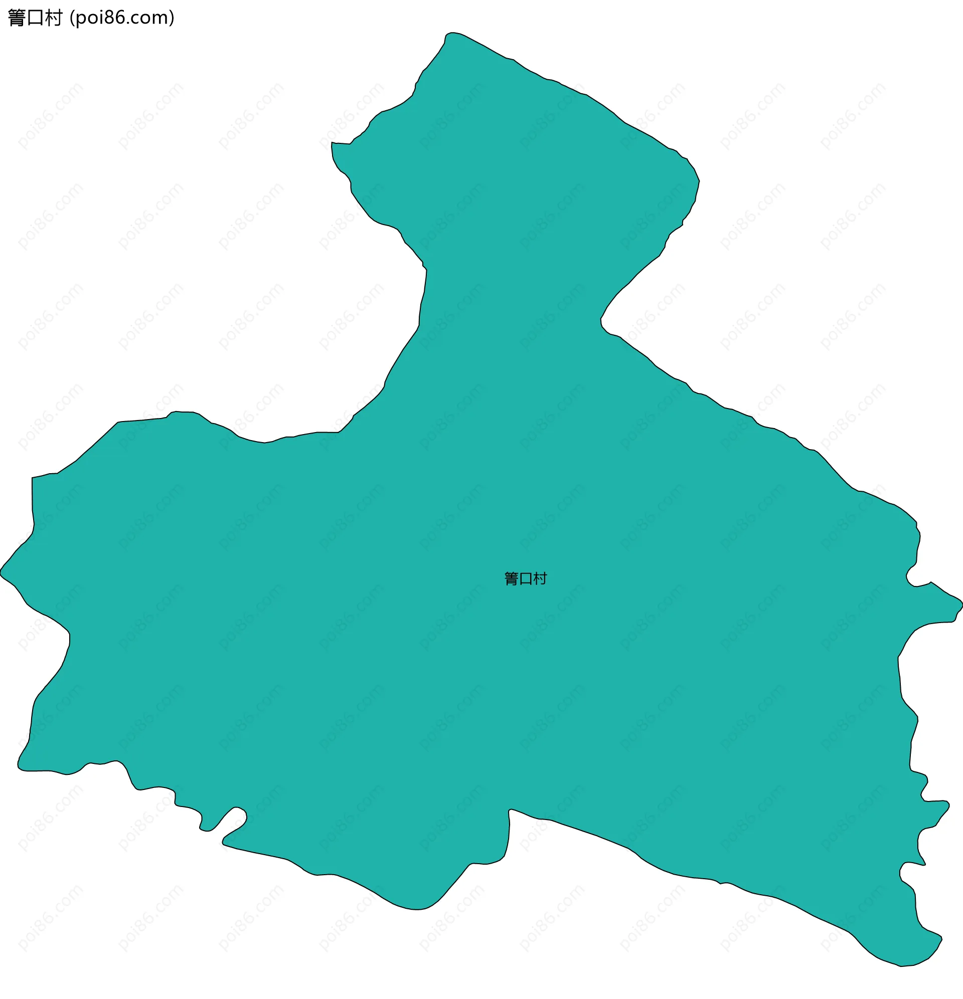 箐口村边界地图