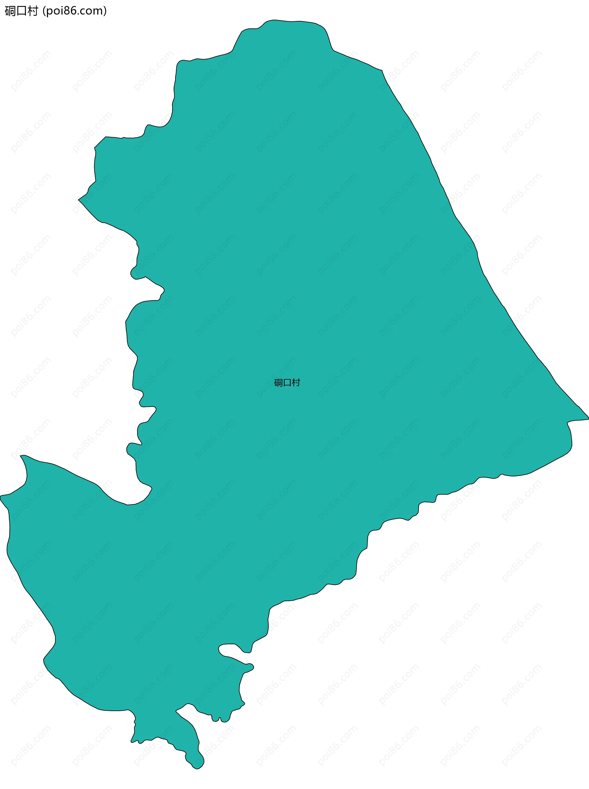 硐口村边界地图