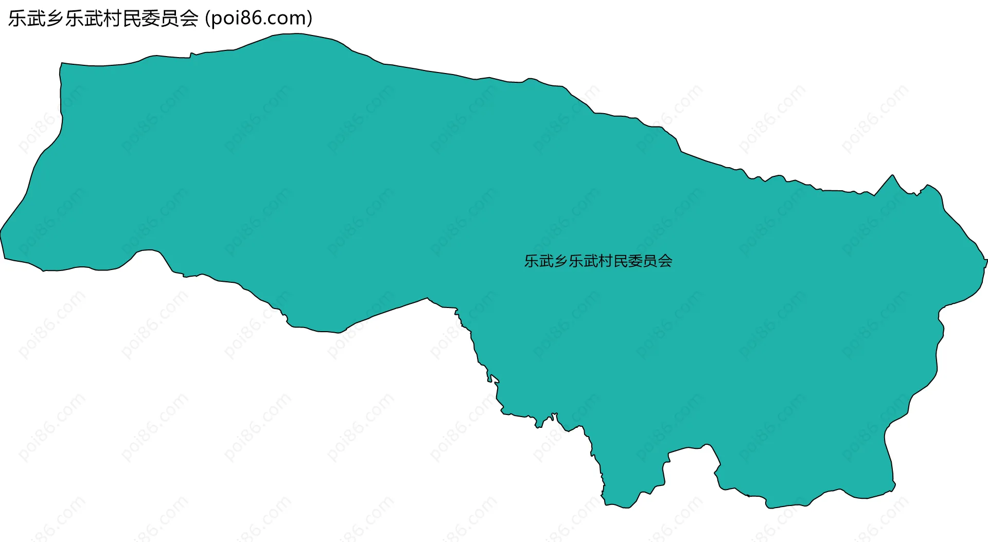 乐武乡乐武村民委员会边界地图