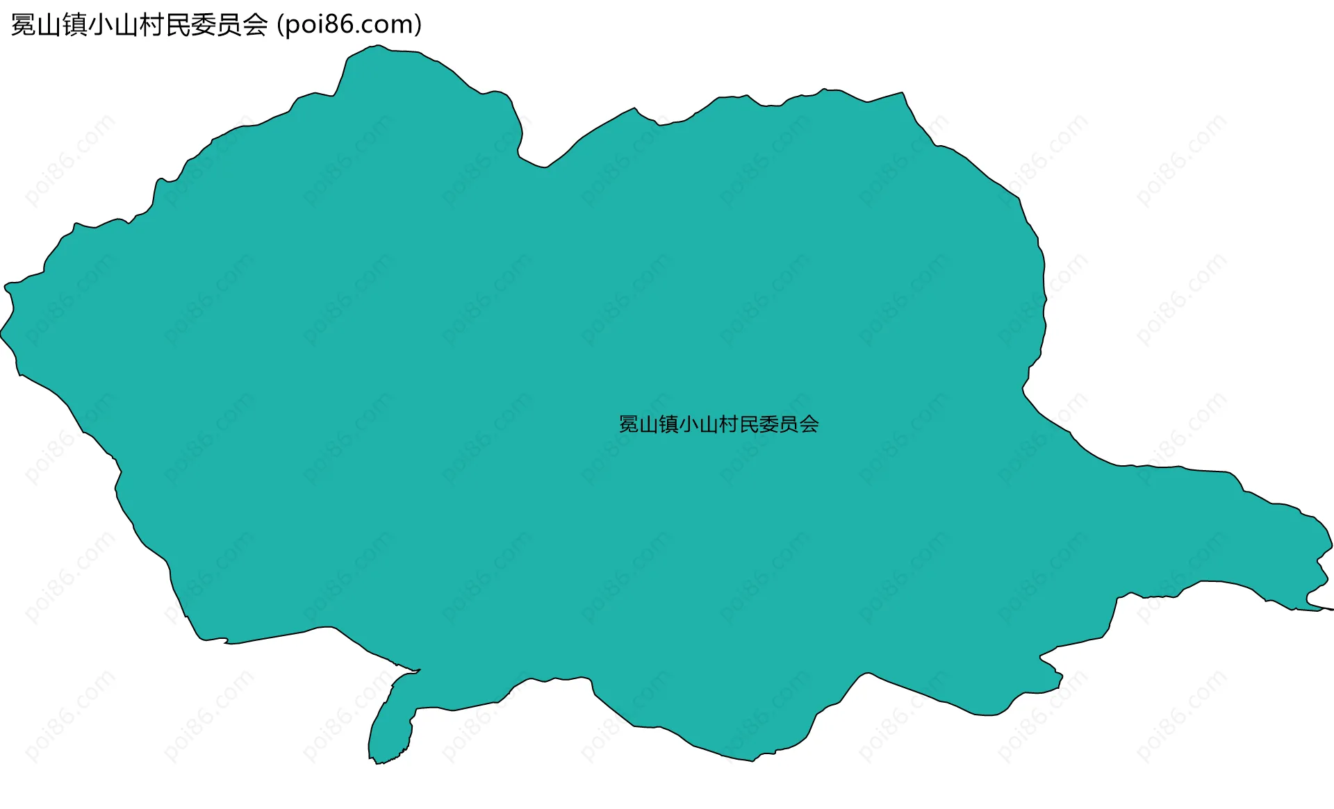冕山镇小山村民委员会边界地图