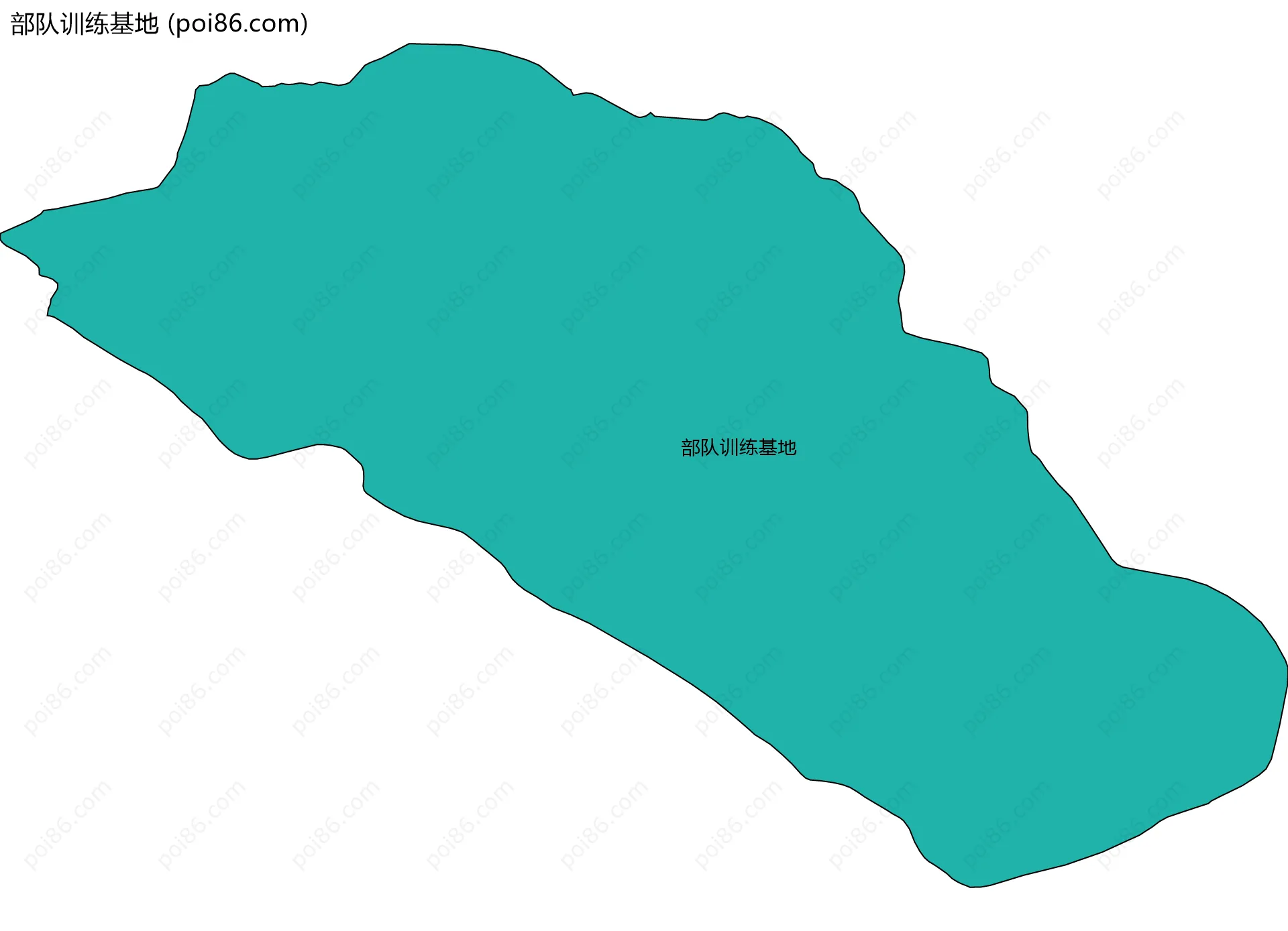 部队训练基地边界地图