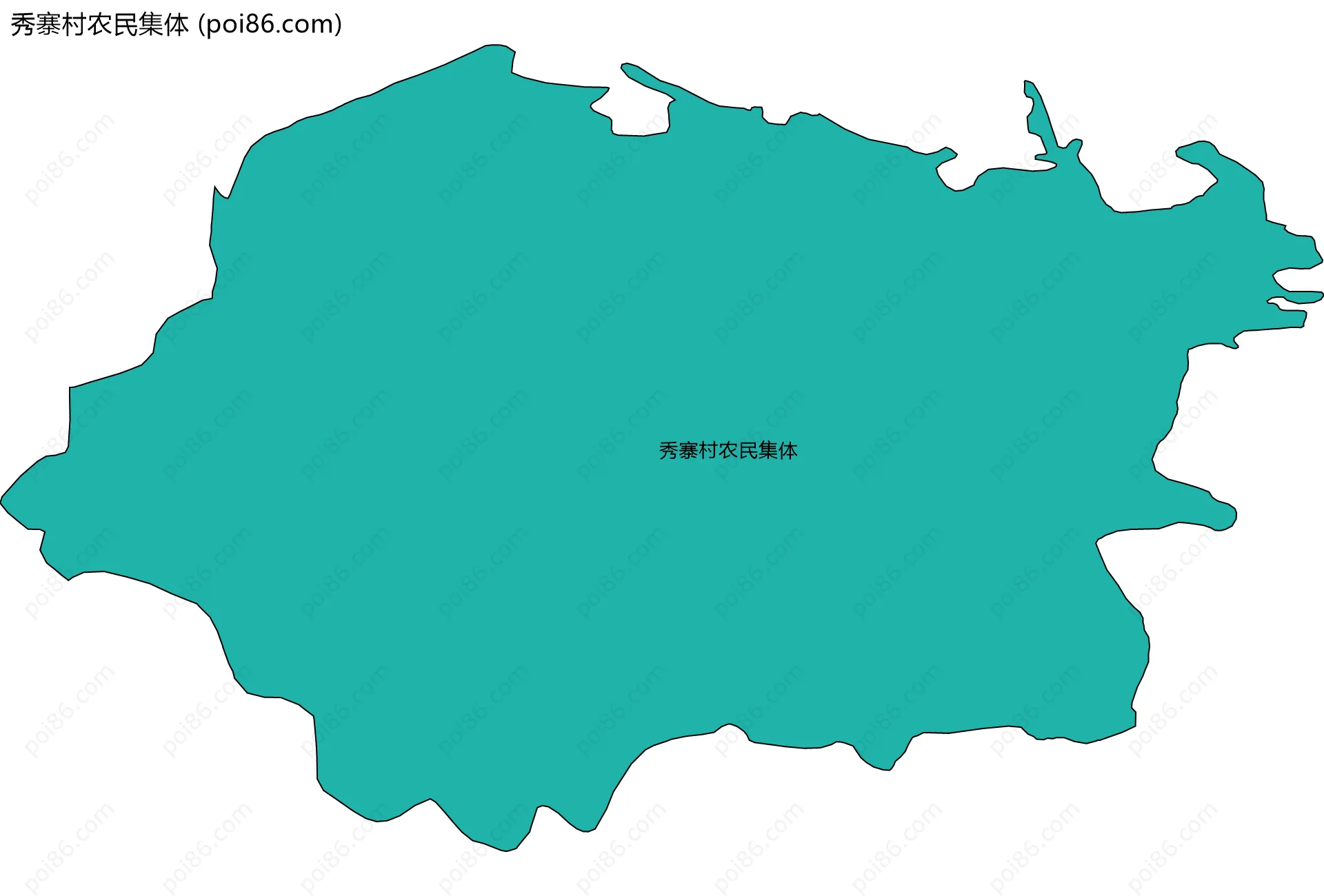 秀寨村农民集体边界地图