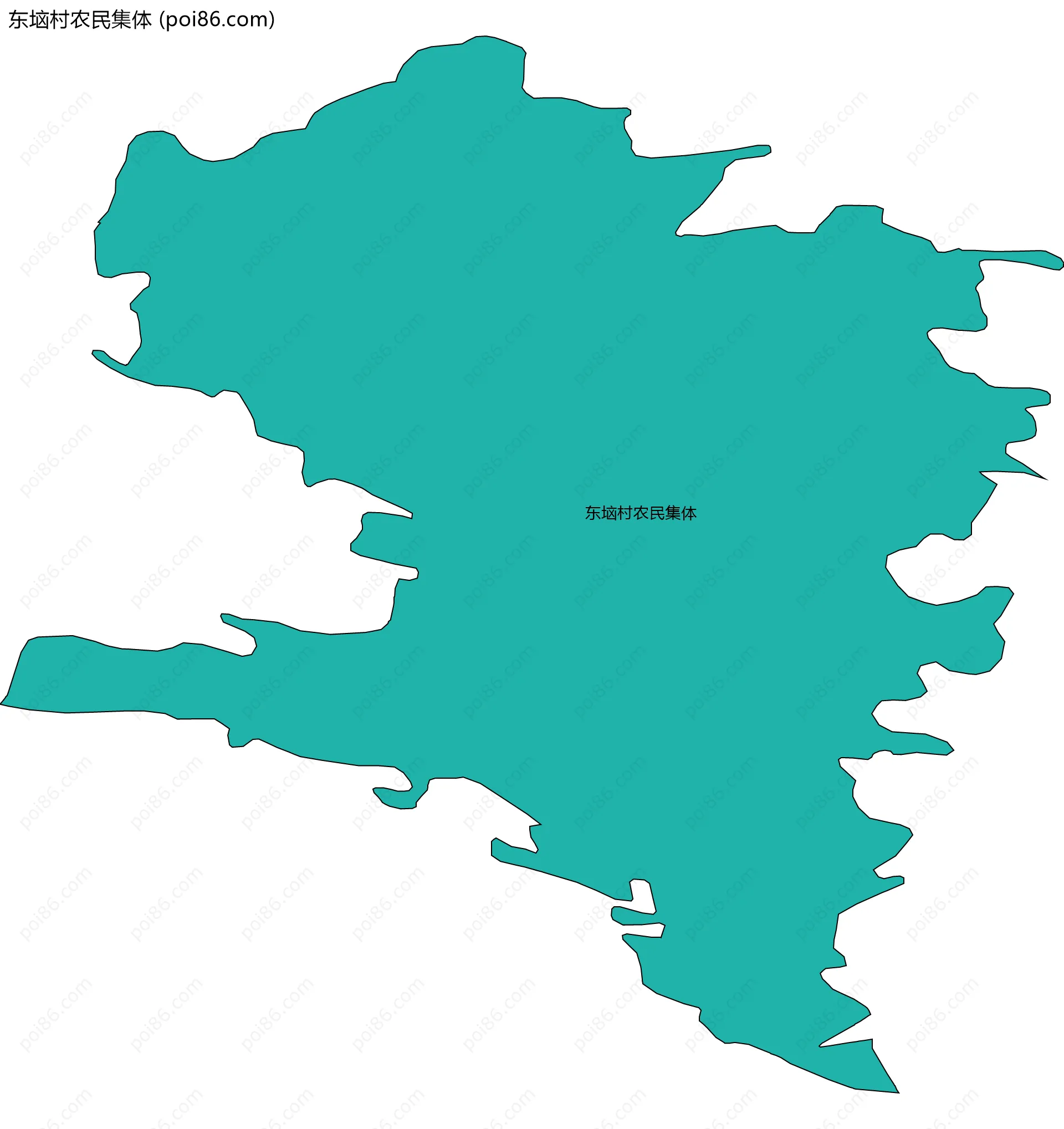 东垴村农民集体边界地图