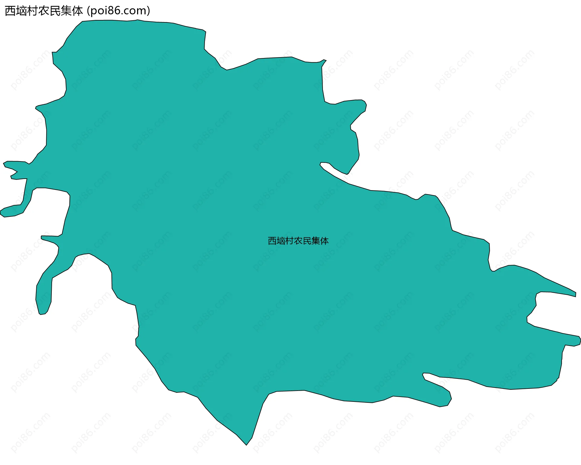 西垴村农民集体边界地图