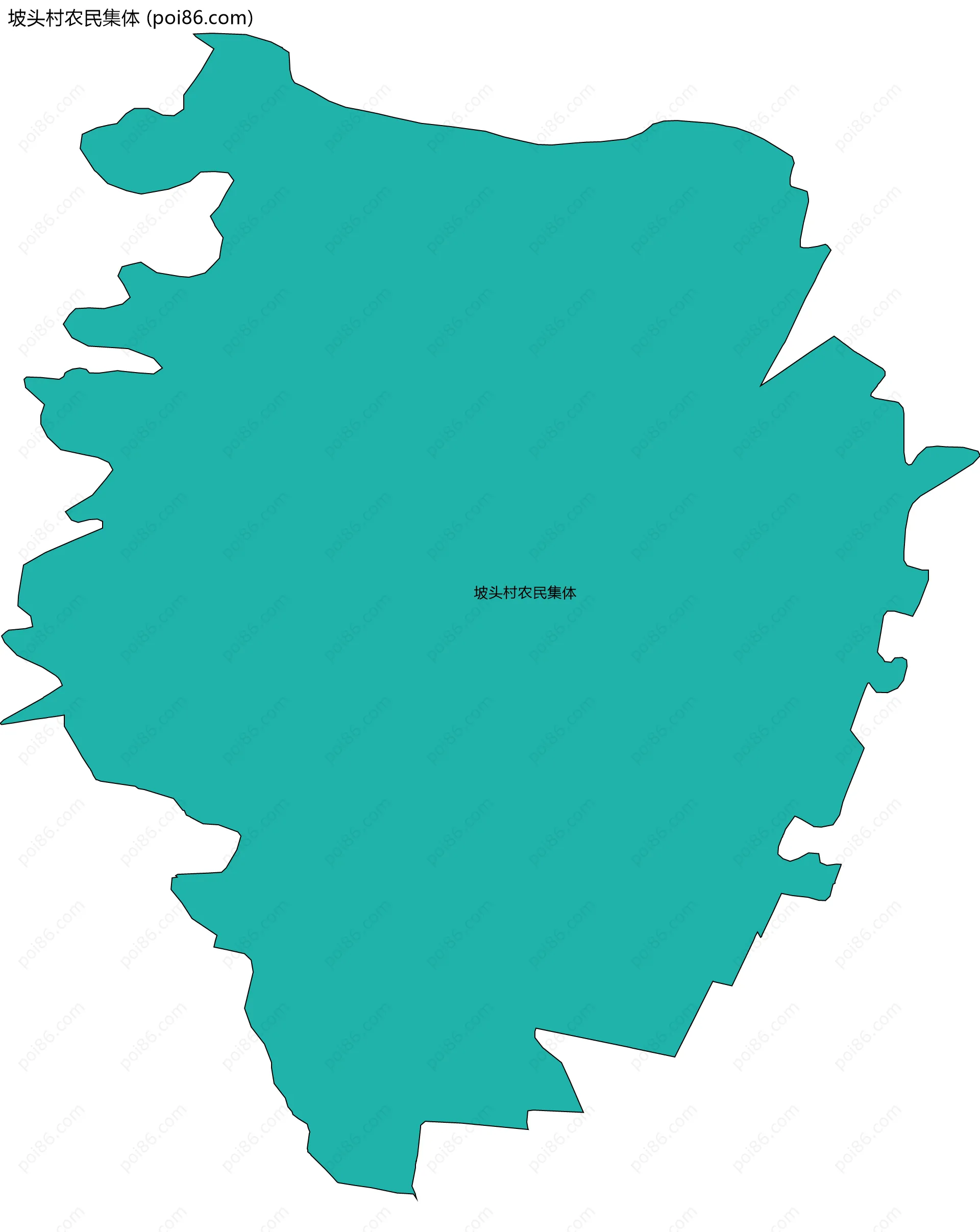 坡头村农民集体边界地图