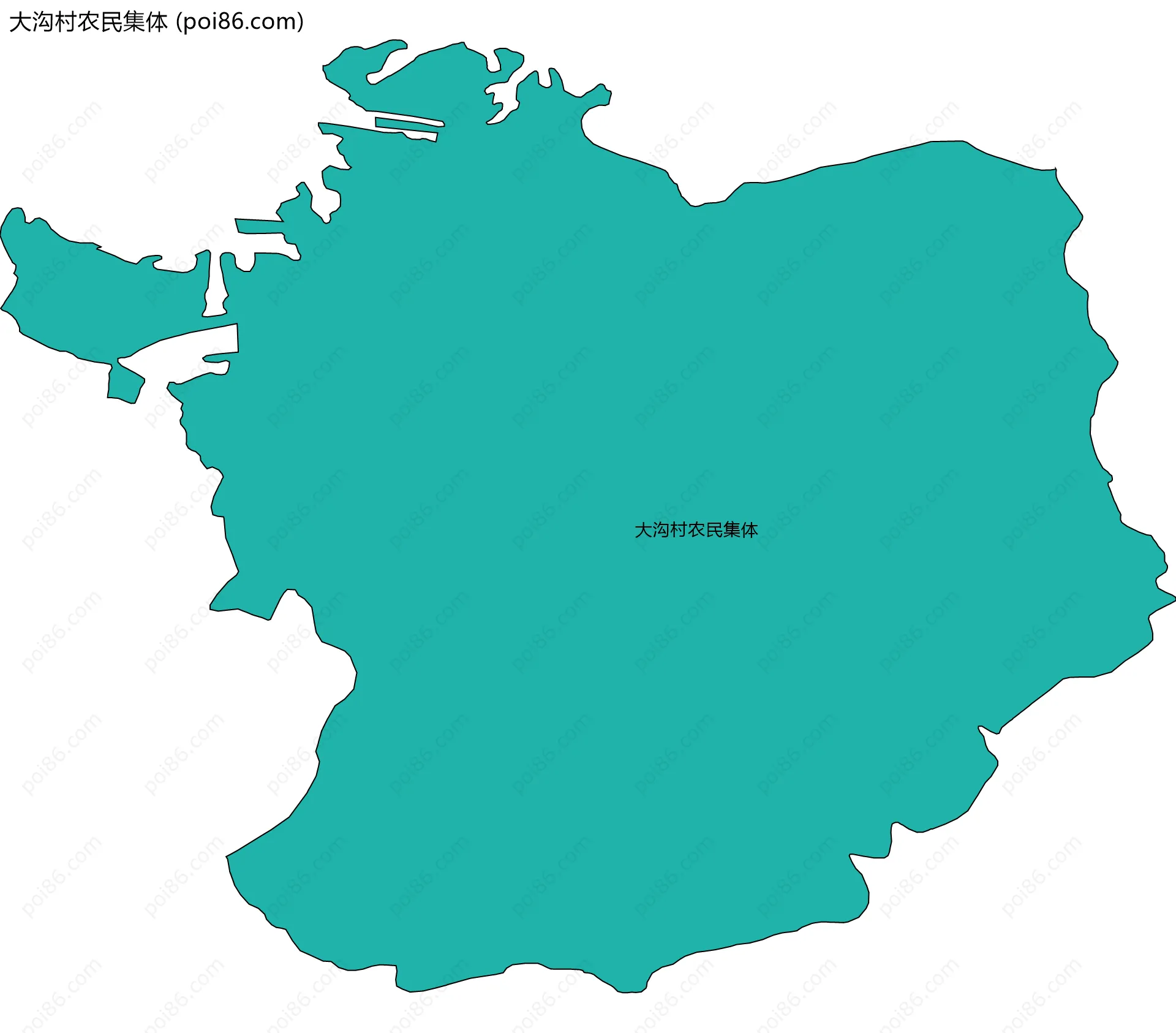 大沟村农民集体边界地图