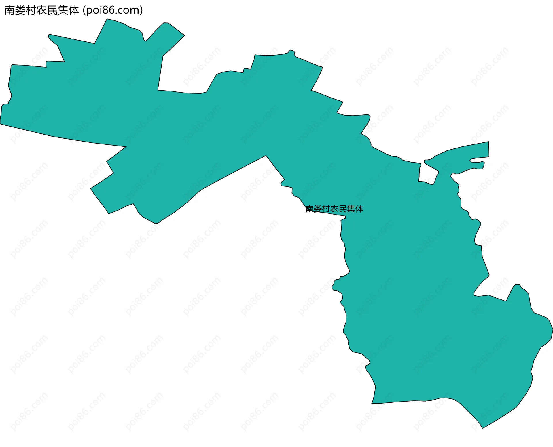 南娄村农民集体边界地图