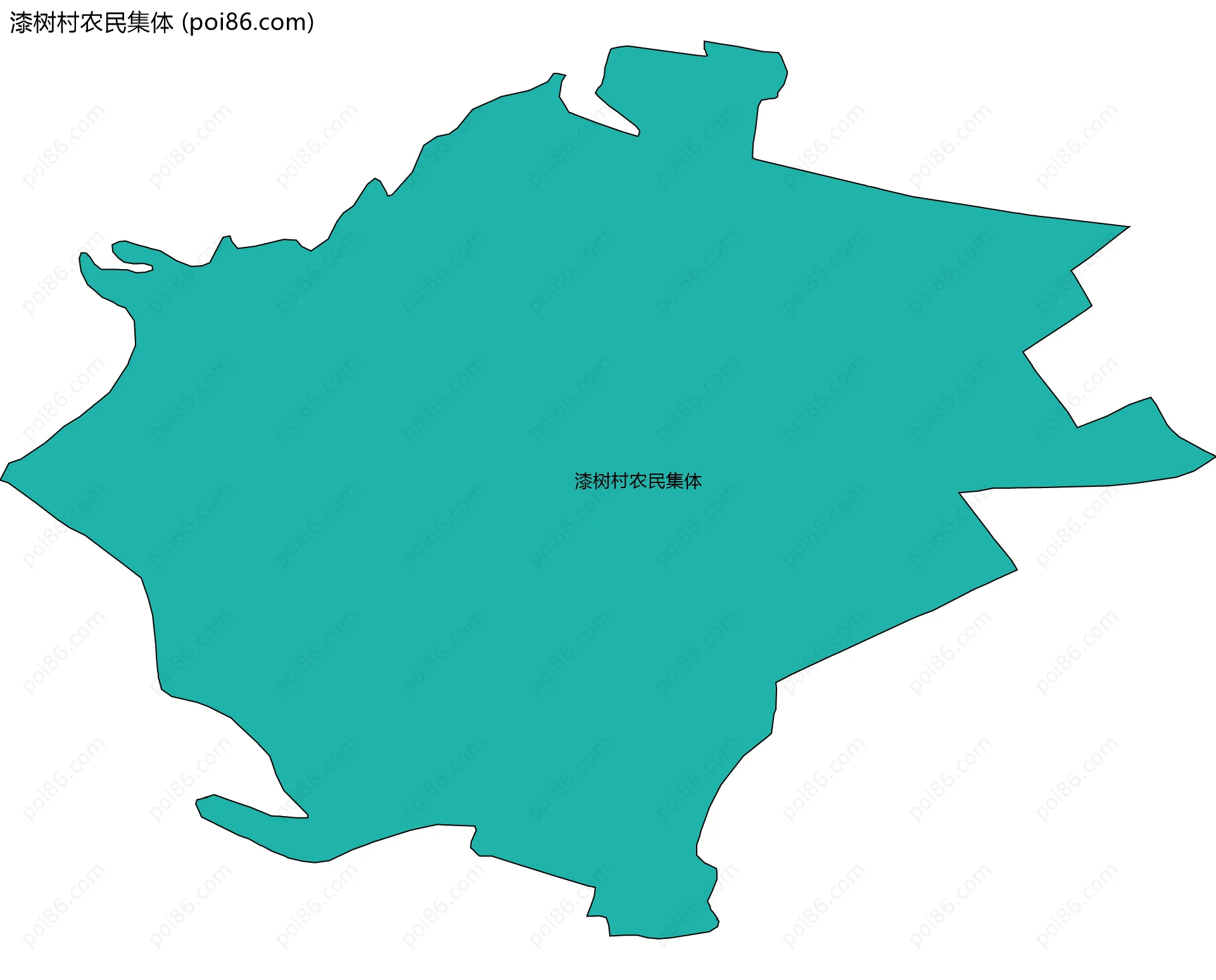 漆树村农民集体边界地图