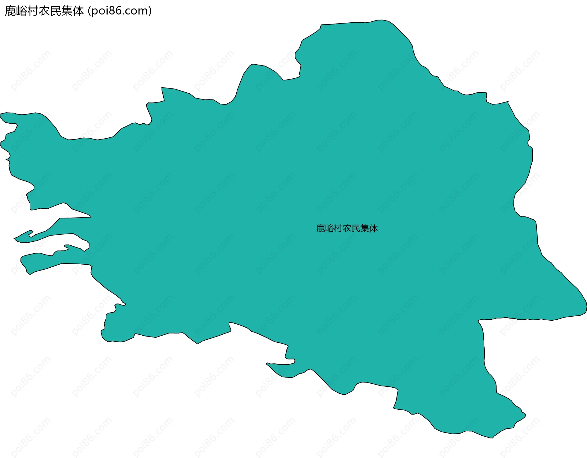 鹿峪村农民集体边界地图