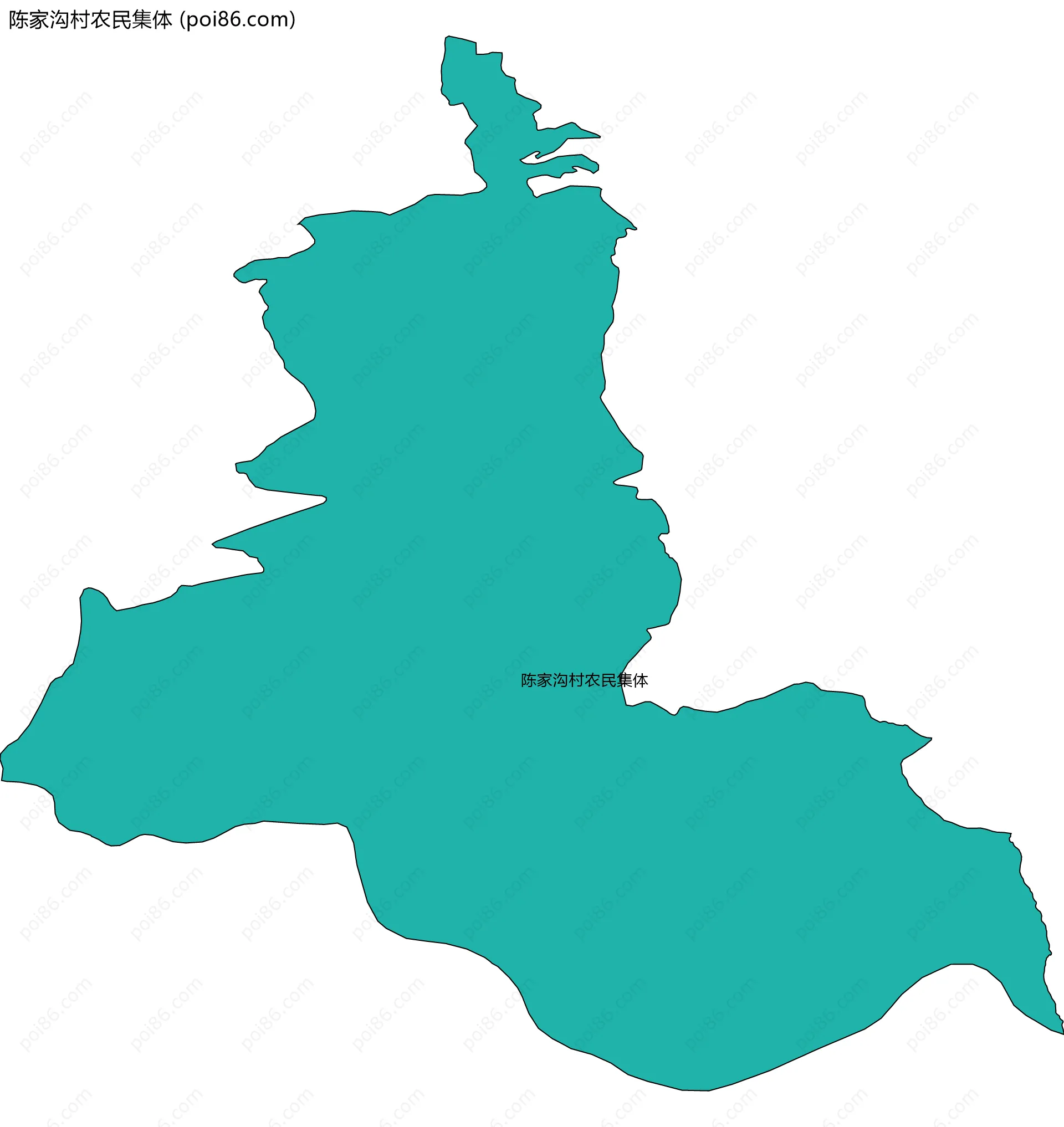 陈家沟村农民集体边界地图