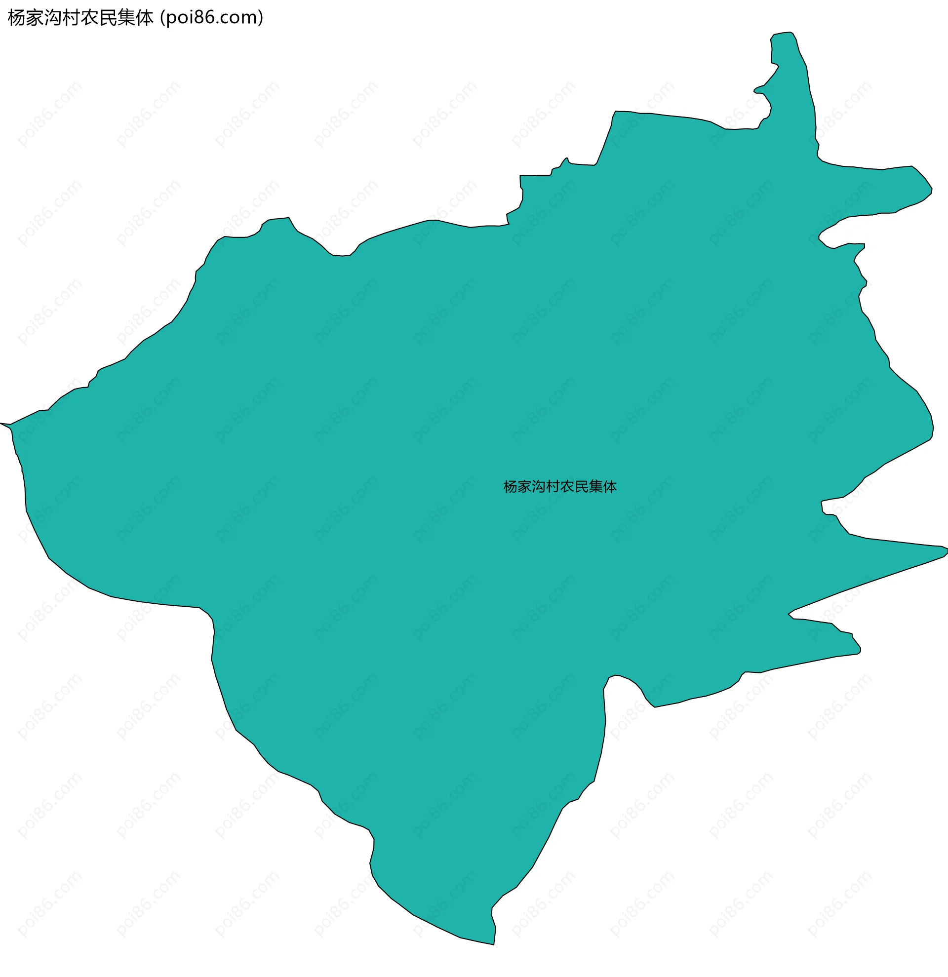 杨家沟村农民集体边界地图