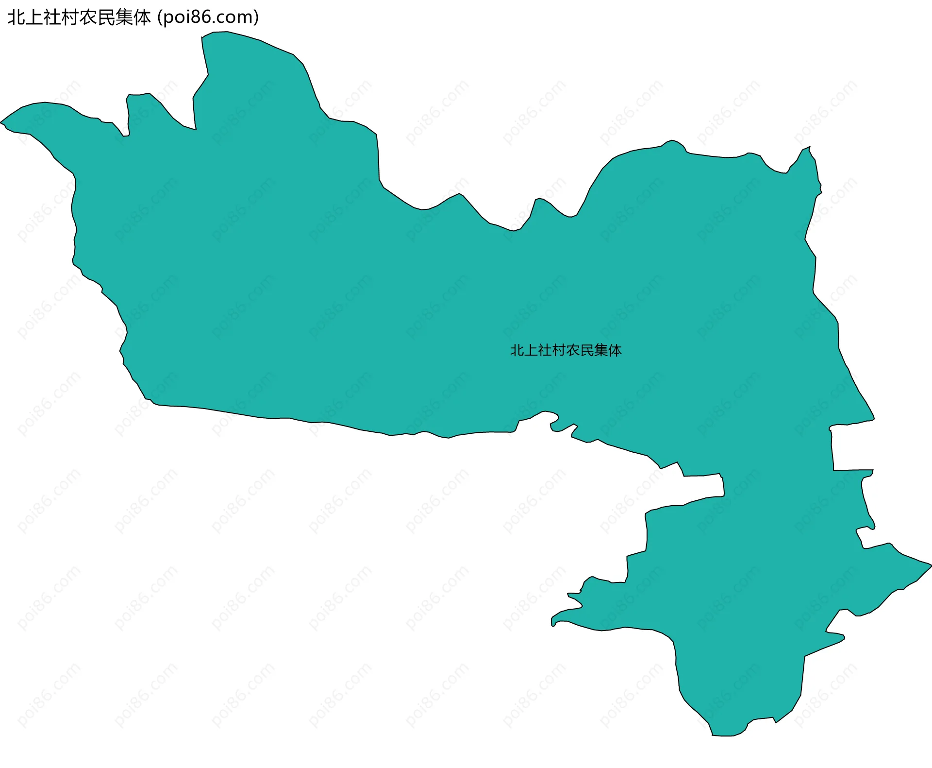 北上社村农民集体边界地图