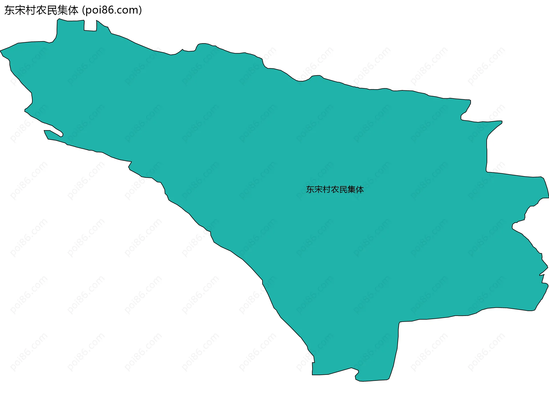 东宋村农民集体边界地图