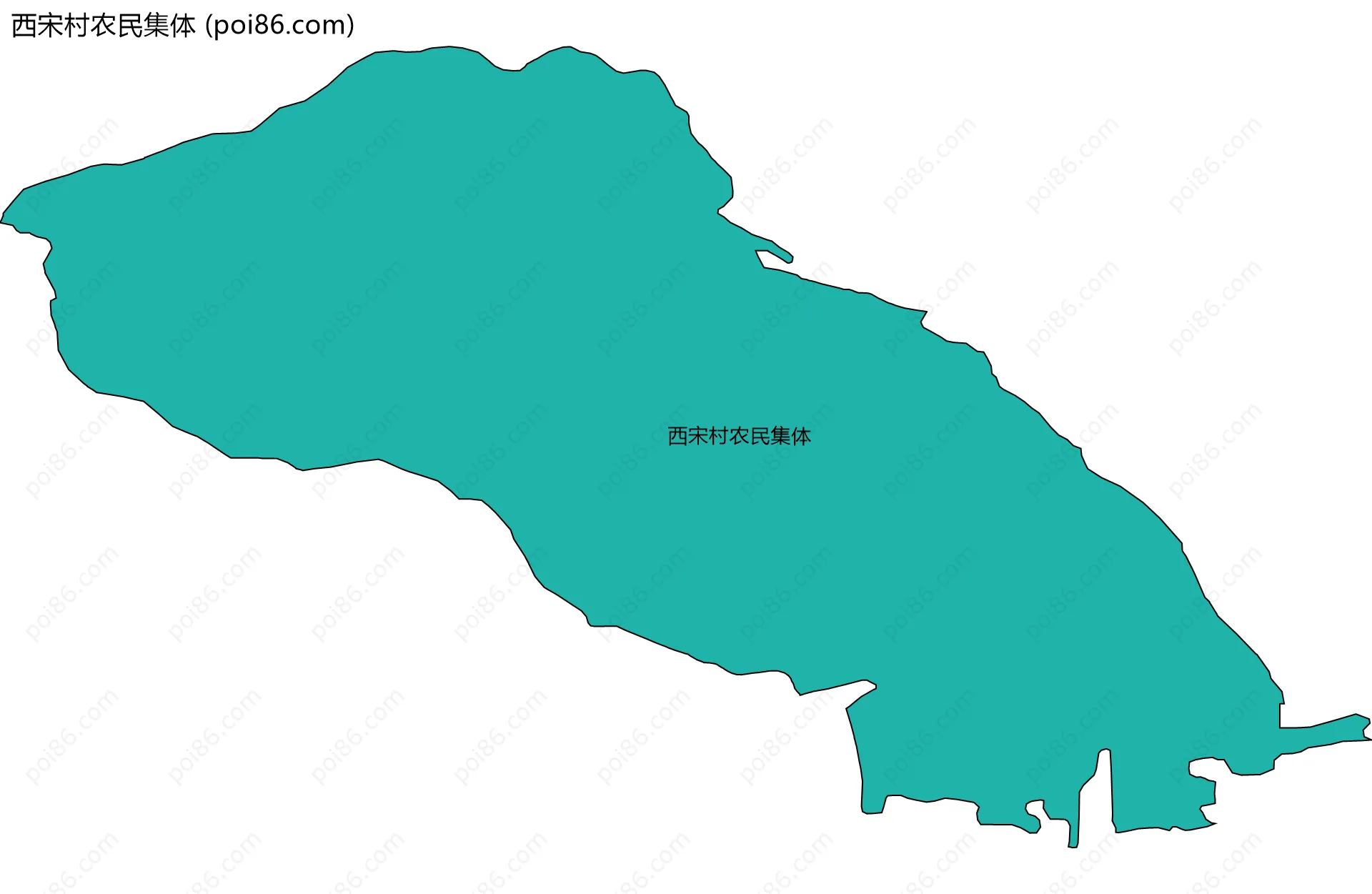 西宋村农民集体边界地图