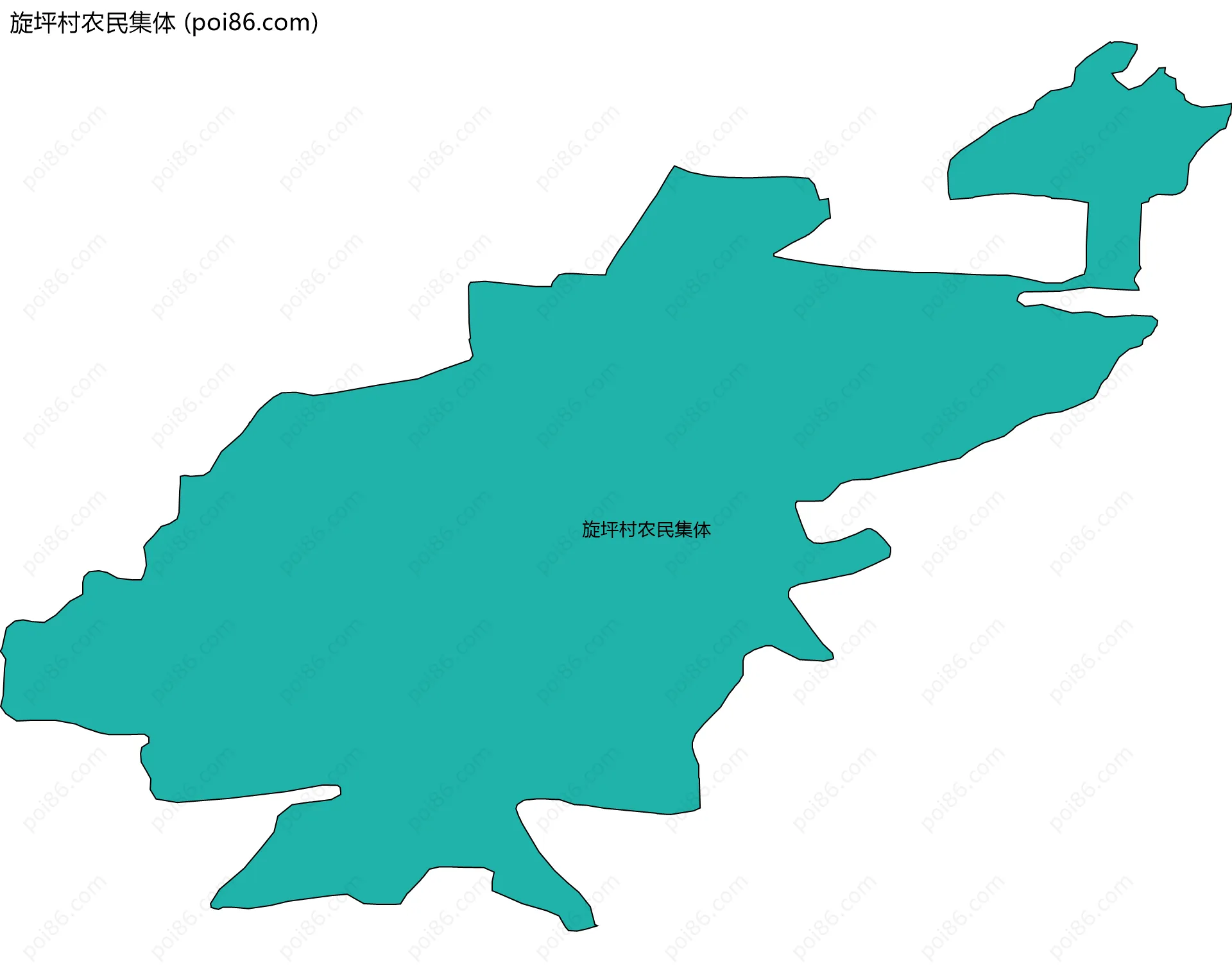 旋坪村农民集体边界地图