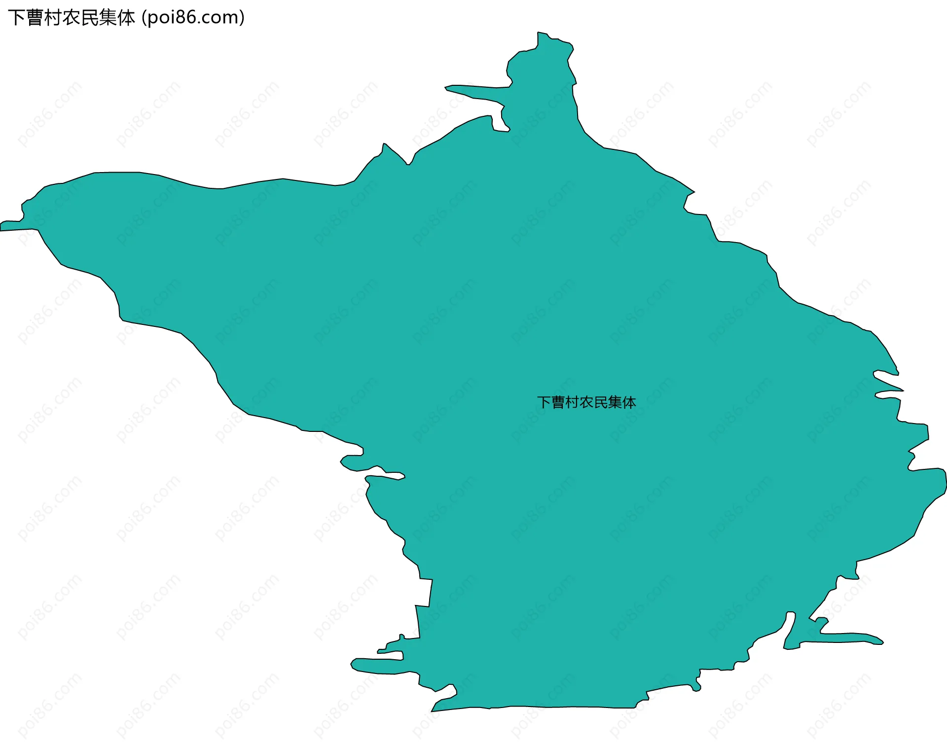 下曹村农民集体边界地图