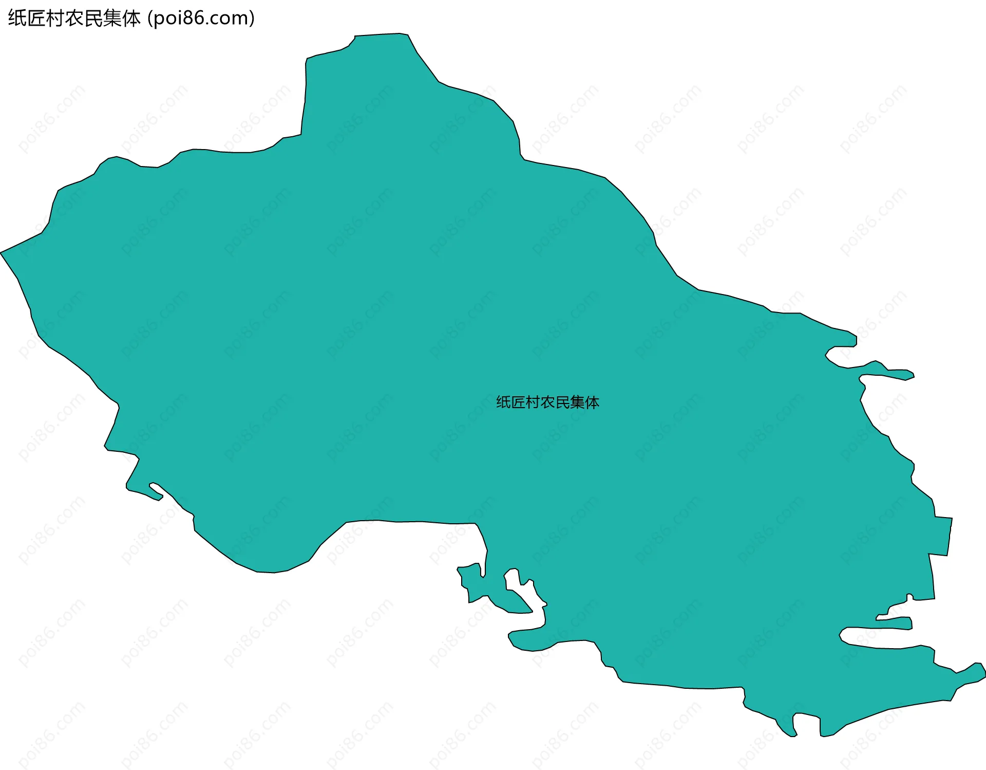 纸匠村农民集体边界地图