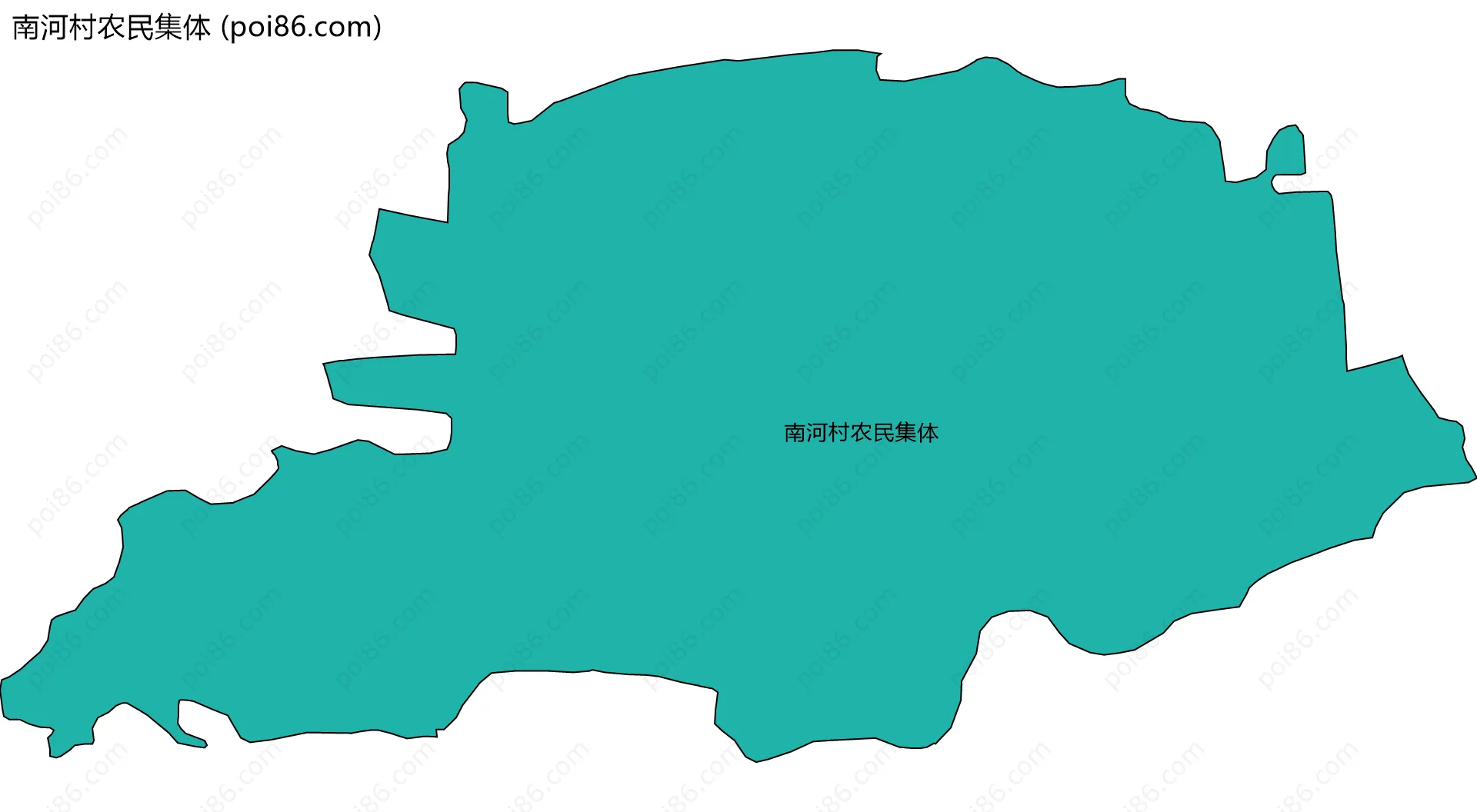 南河村农民集体边界地图