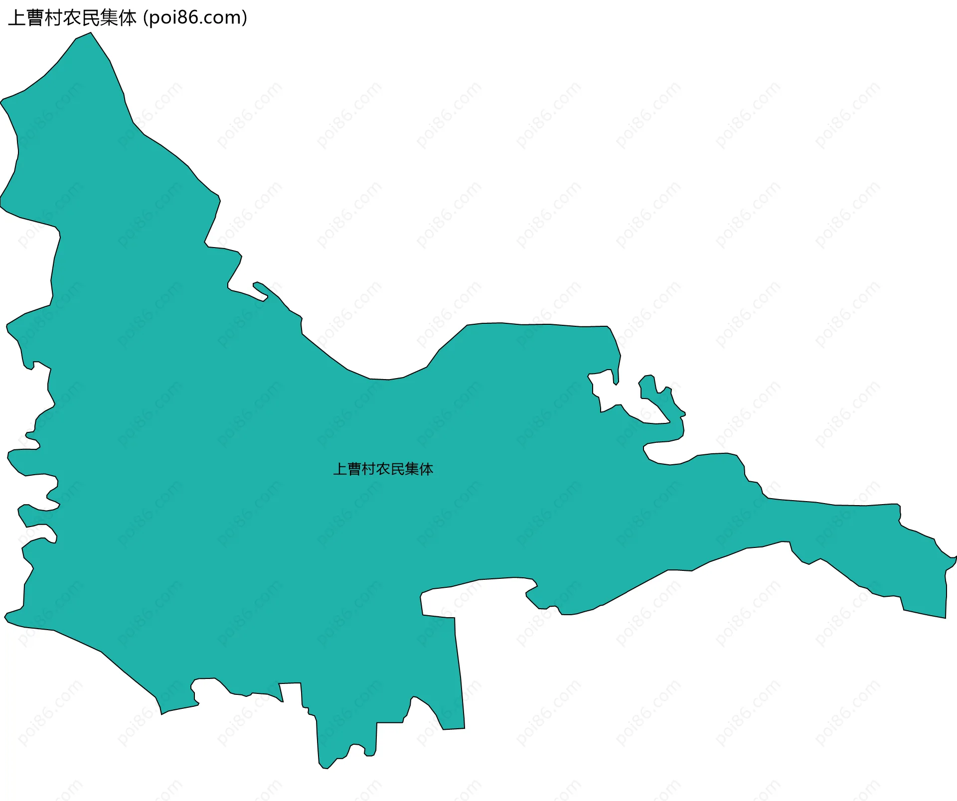 上曹村农民集体边界地图