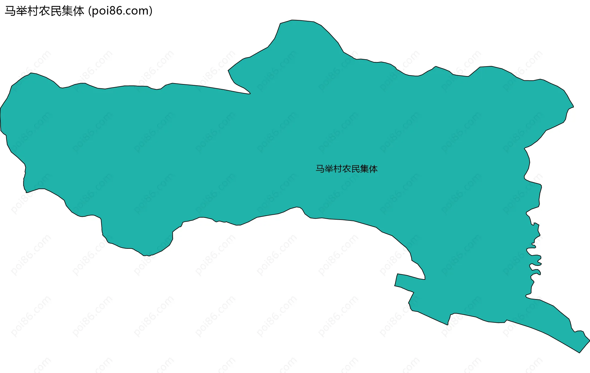 马举村农民集体边界地图