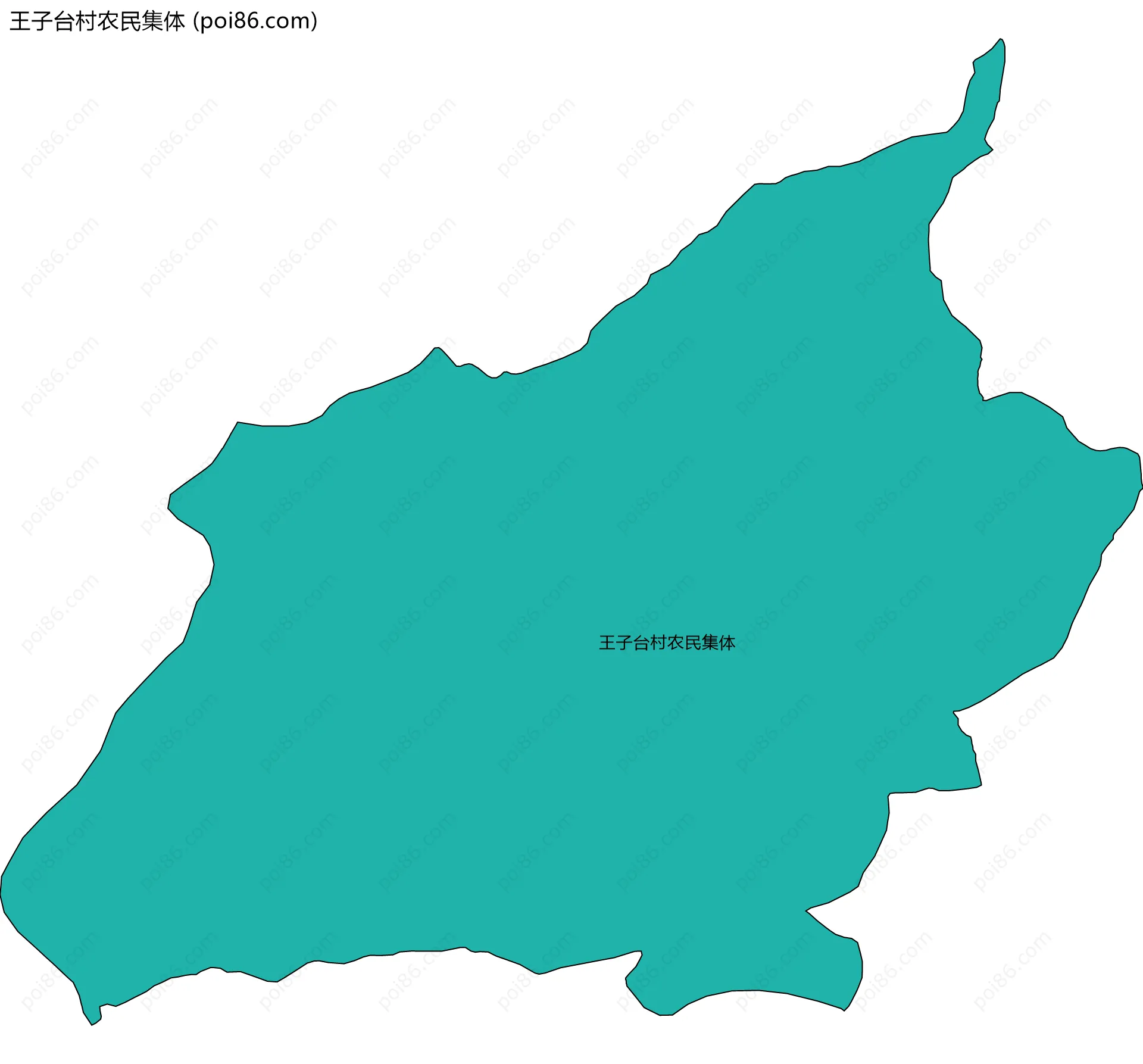 王子台村农民集体边界地图