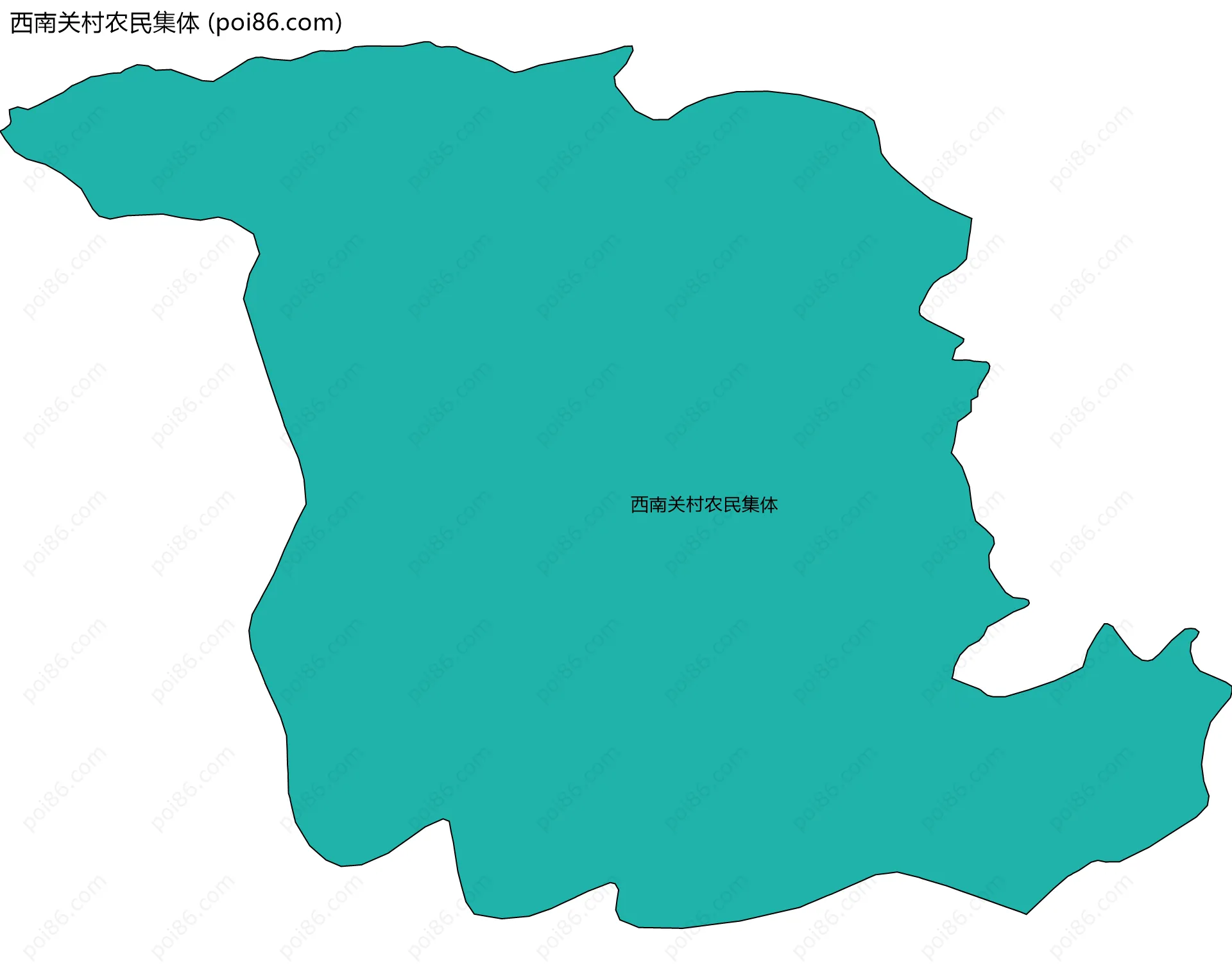 西南关村农民集体边界地图